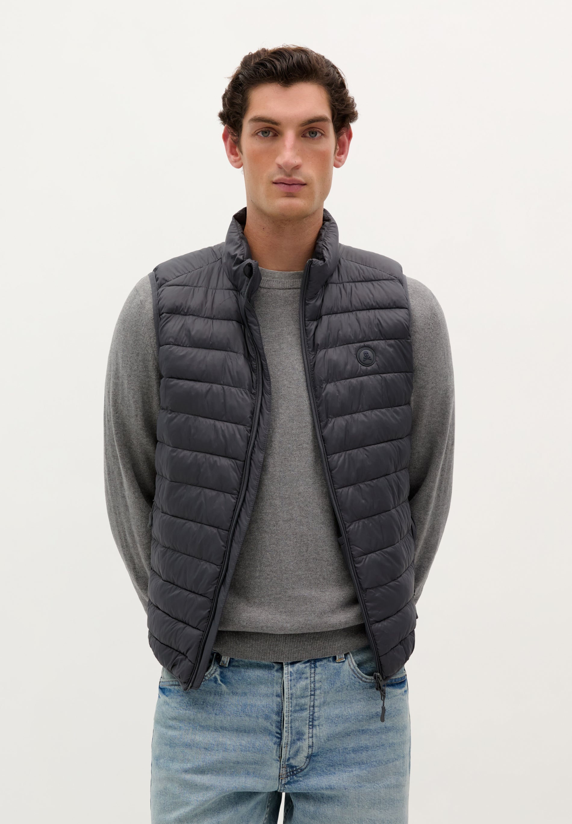 PUFFER VEST WITH SKULL – Scalpers ROW