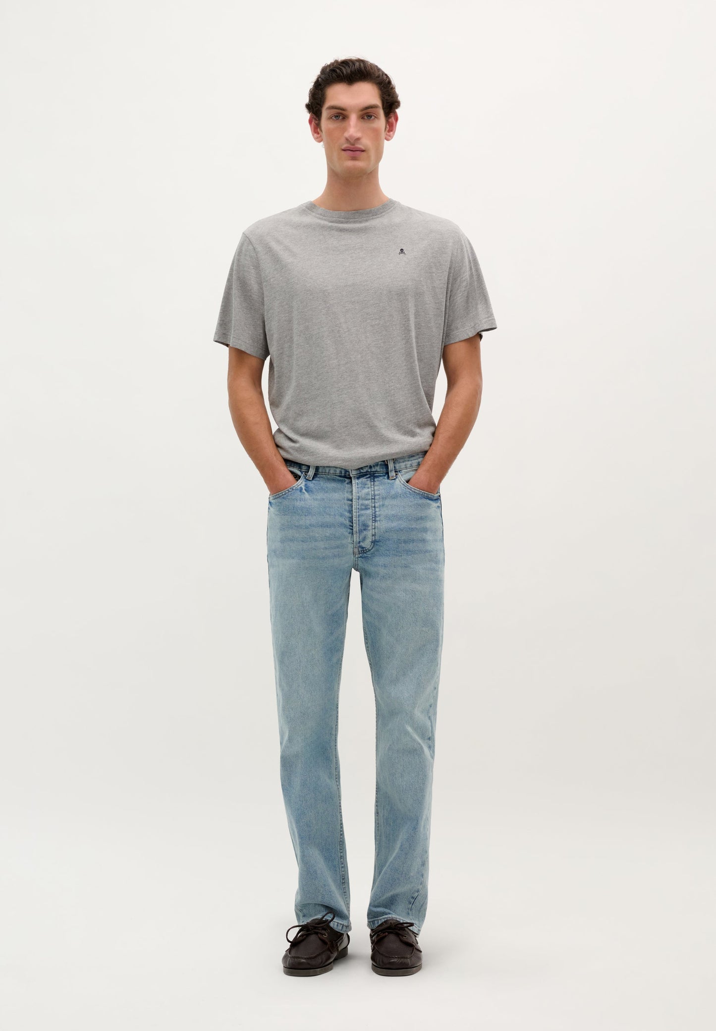 RELAXED FIT SKULL BASIC T-SHIRT