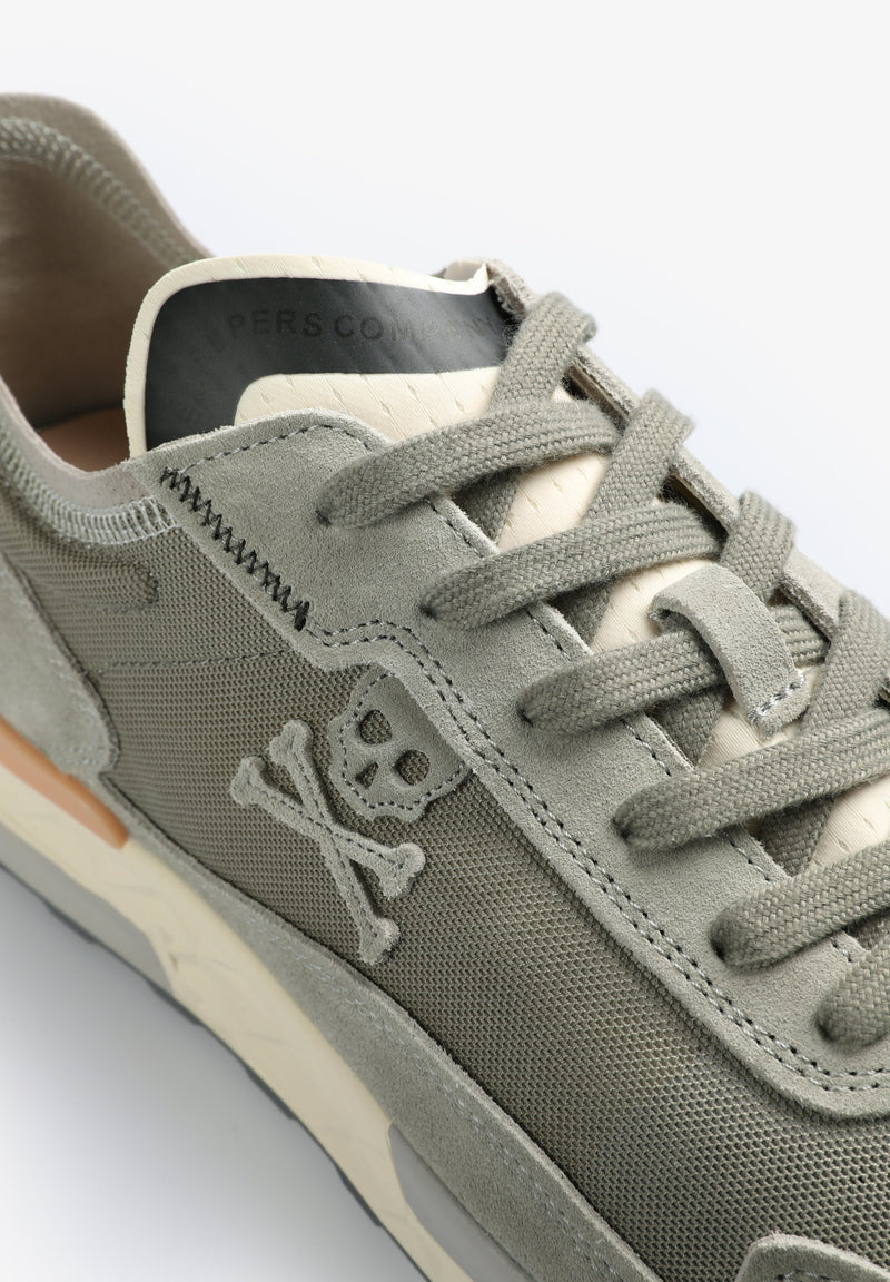 SNEAKERS WITH SUEDE SKULL DETAILS