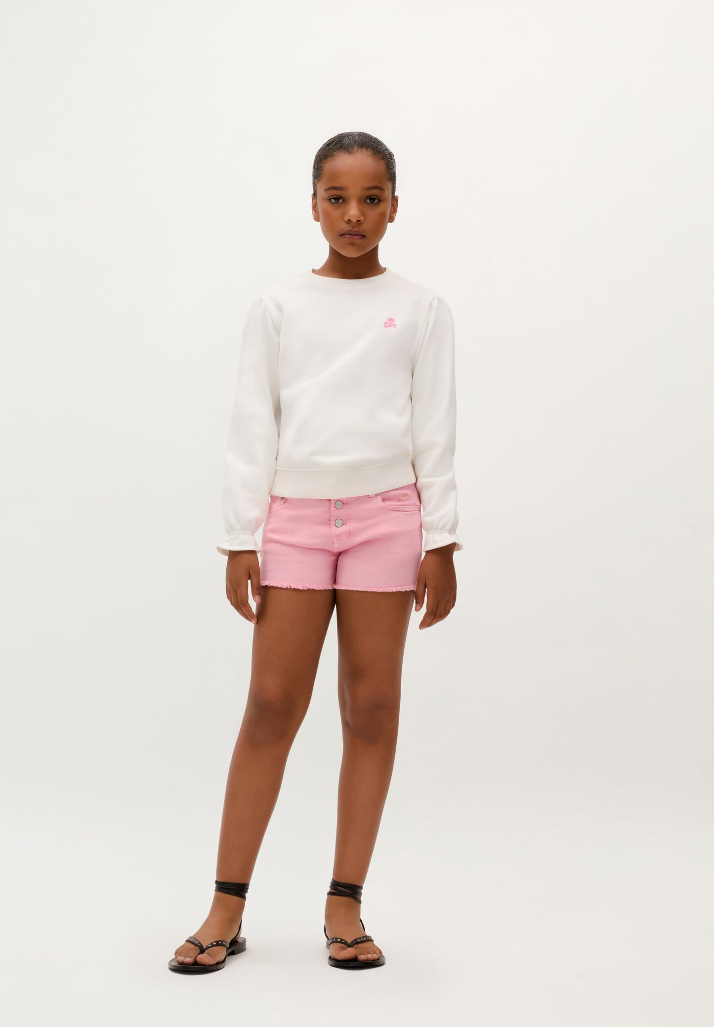 EMBROIDERED PRINT SWEATSHIRT