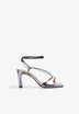 METALLIC HEELED SANDALS