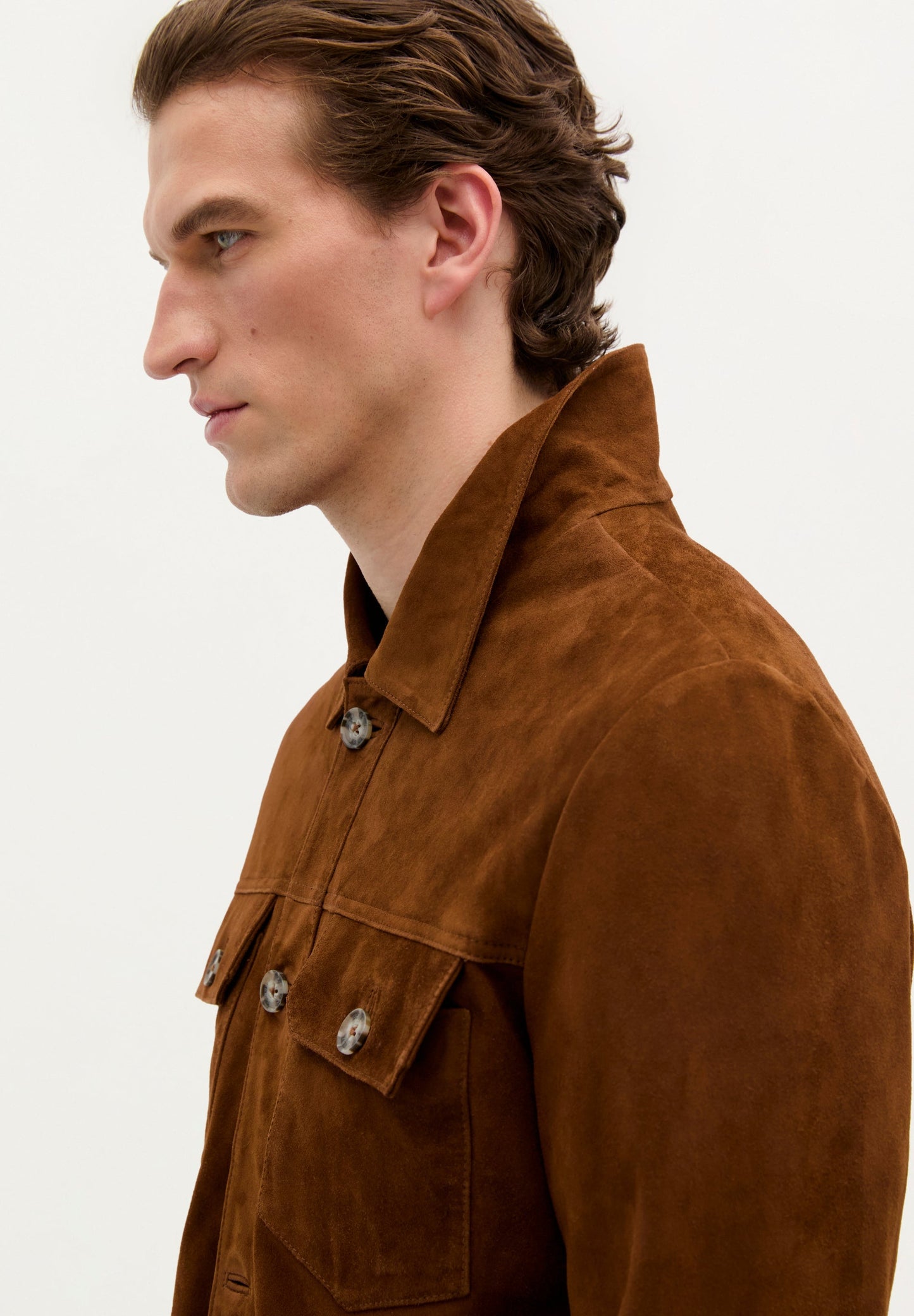 LEATHER JACKET WITH BUTTONS