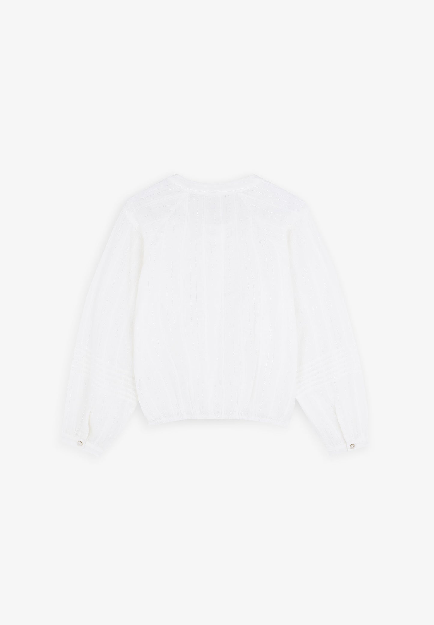 BLOUSE WITH STAND-UP COLLAR