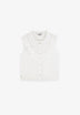 BLOUSE WITH EMBROIDERED RUFFLE DETAIL