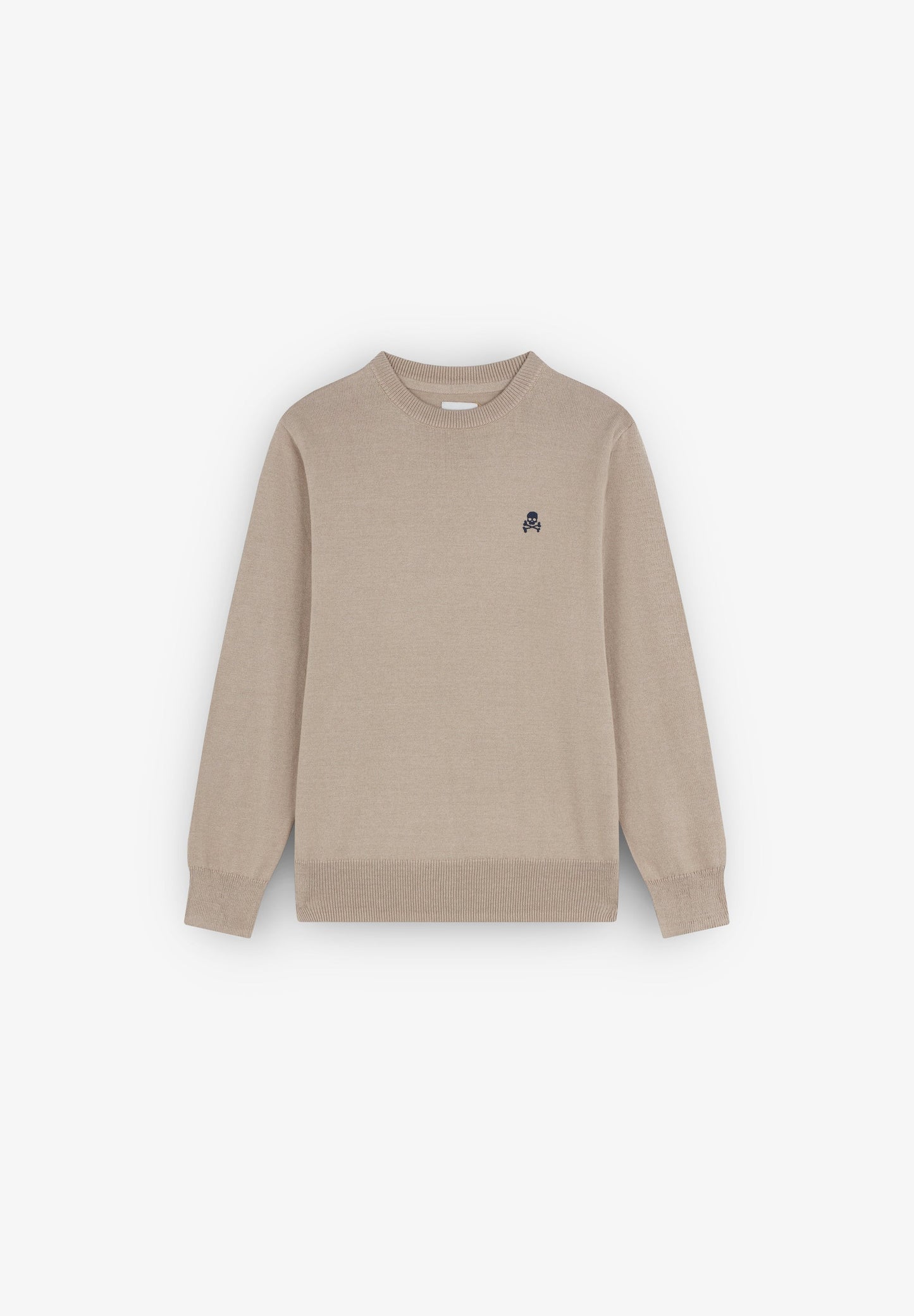 ROUND NECK SKULL SWEATER