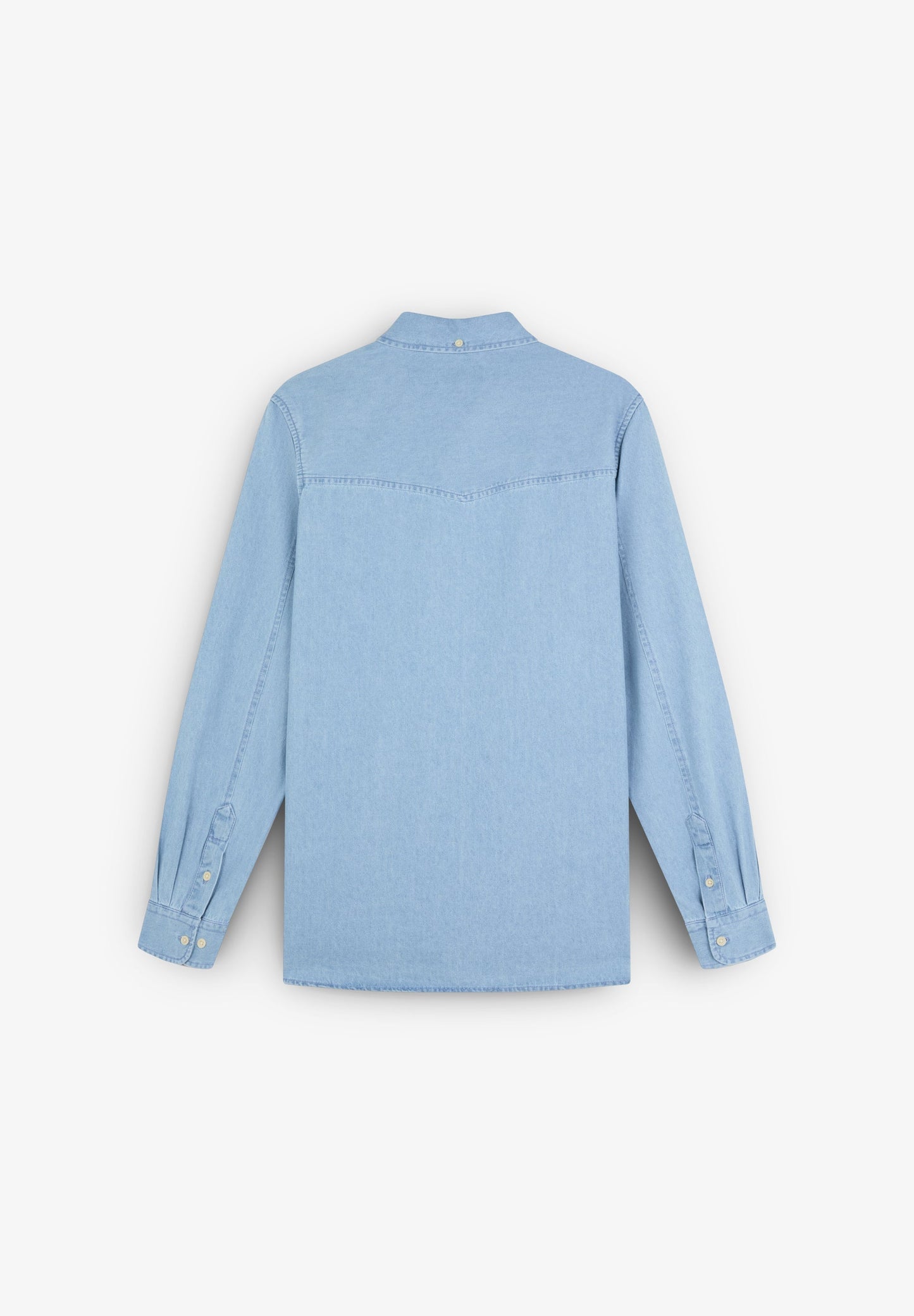 DENIM SHIRT WITH PATCH POCKET