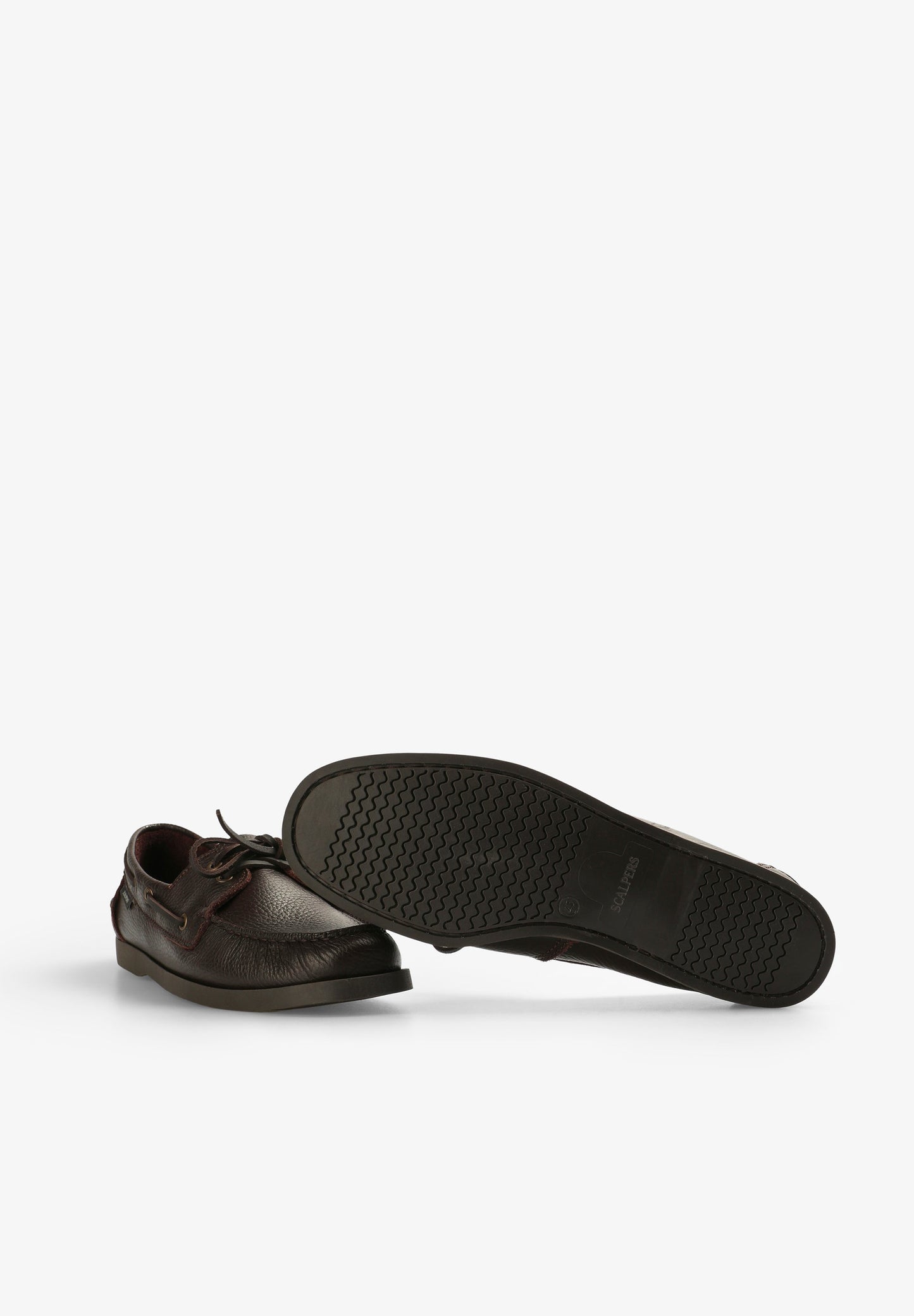 PLAIN LEATHER DECK SHOES