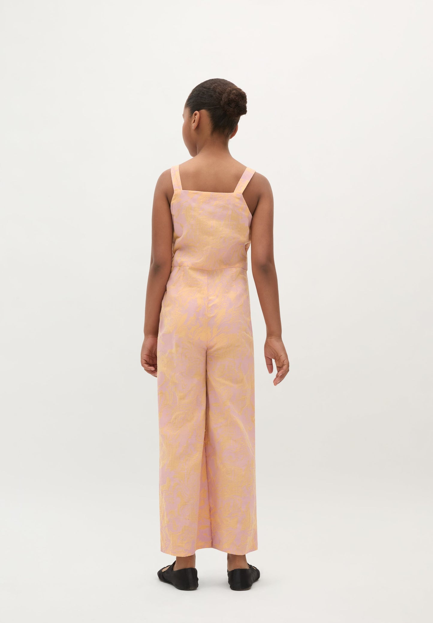 PRINTED JUMPSUIT WITH DARTS
