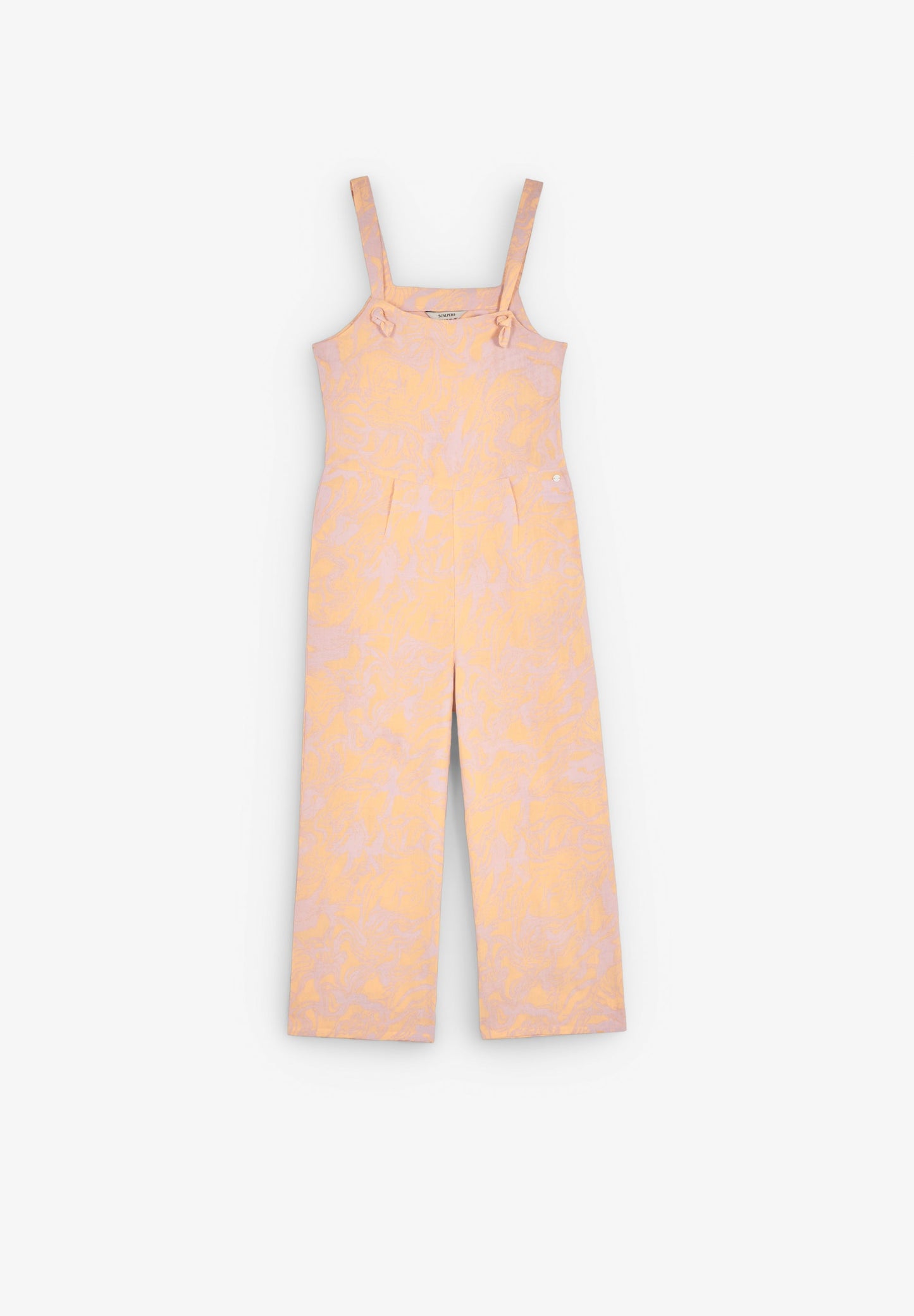 PRINTED JUMPSUIT WITH DARTS