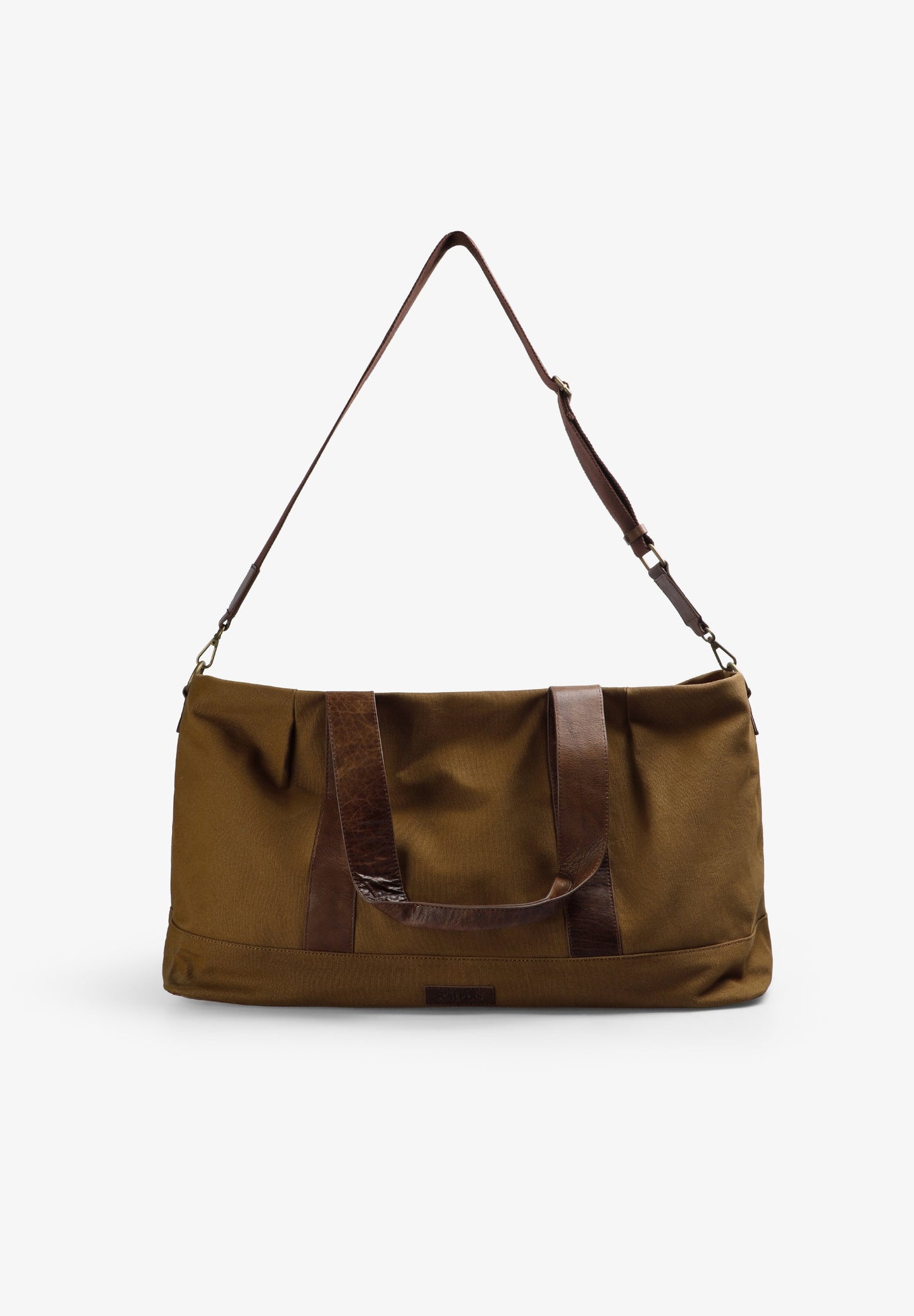 TRAVEL BAG WITH LEATHER DETAILS