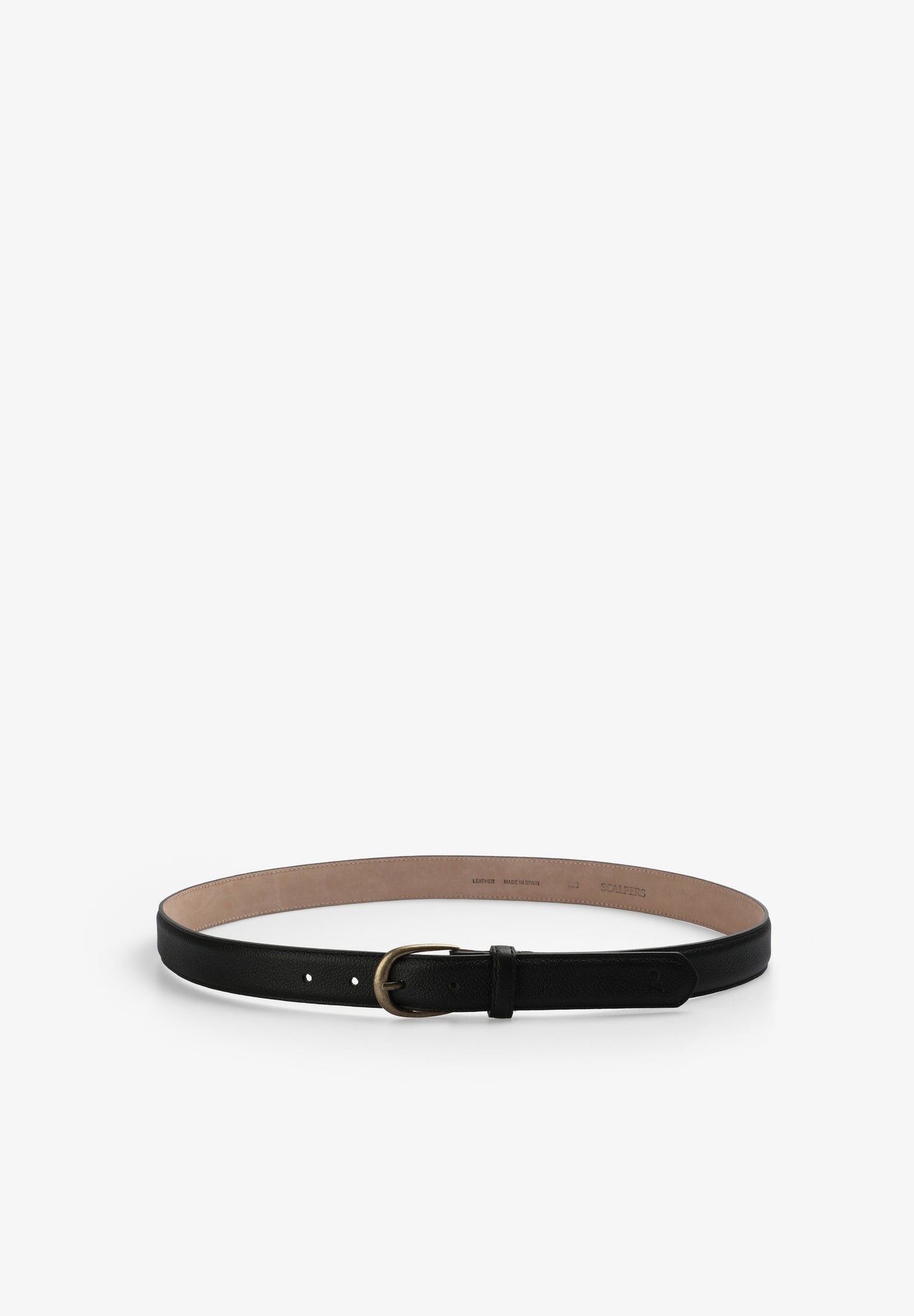 LEATHER BELT WITH BUCKLE