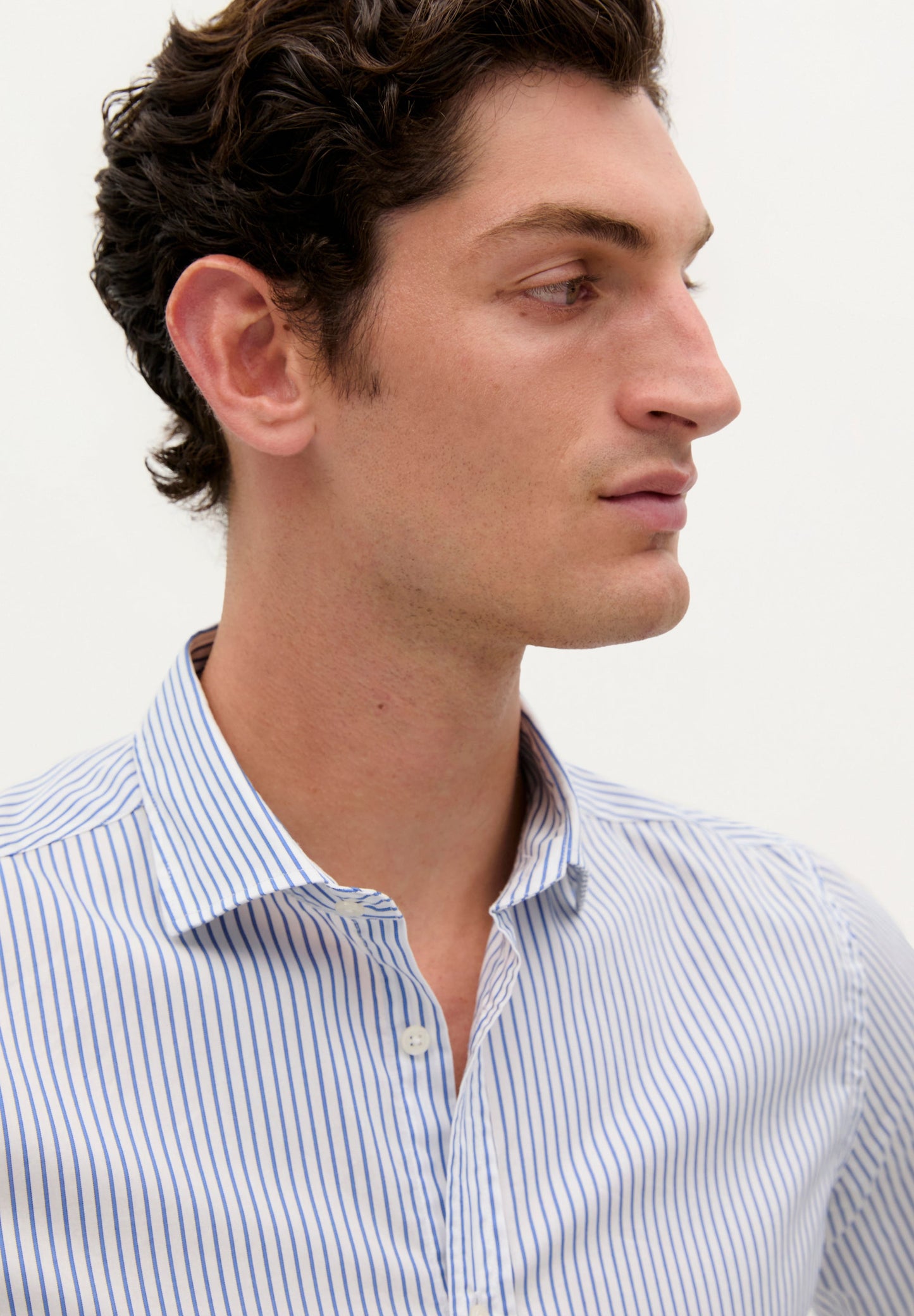 SLIM FIT STRIPED FORMAL SHIRT