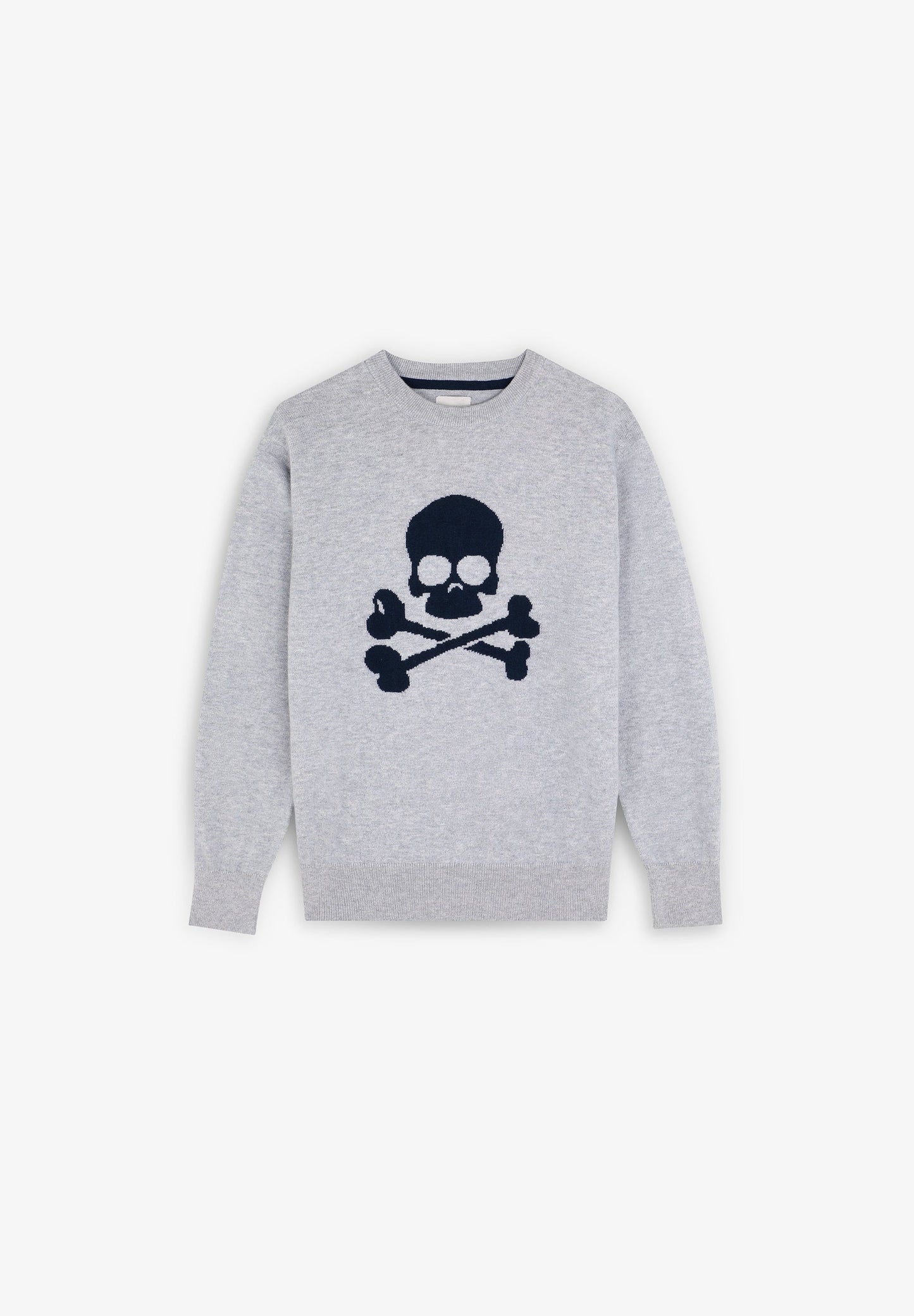 SWEATER WITH CONTRAST SKULL