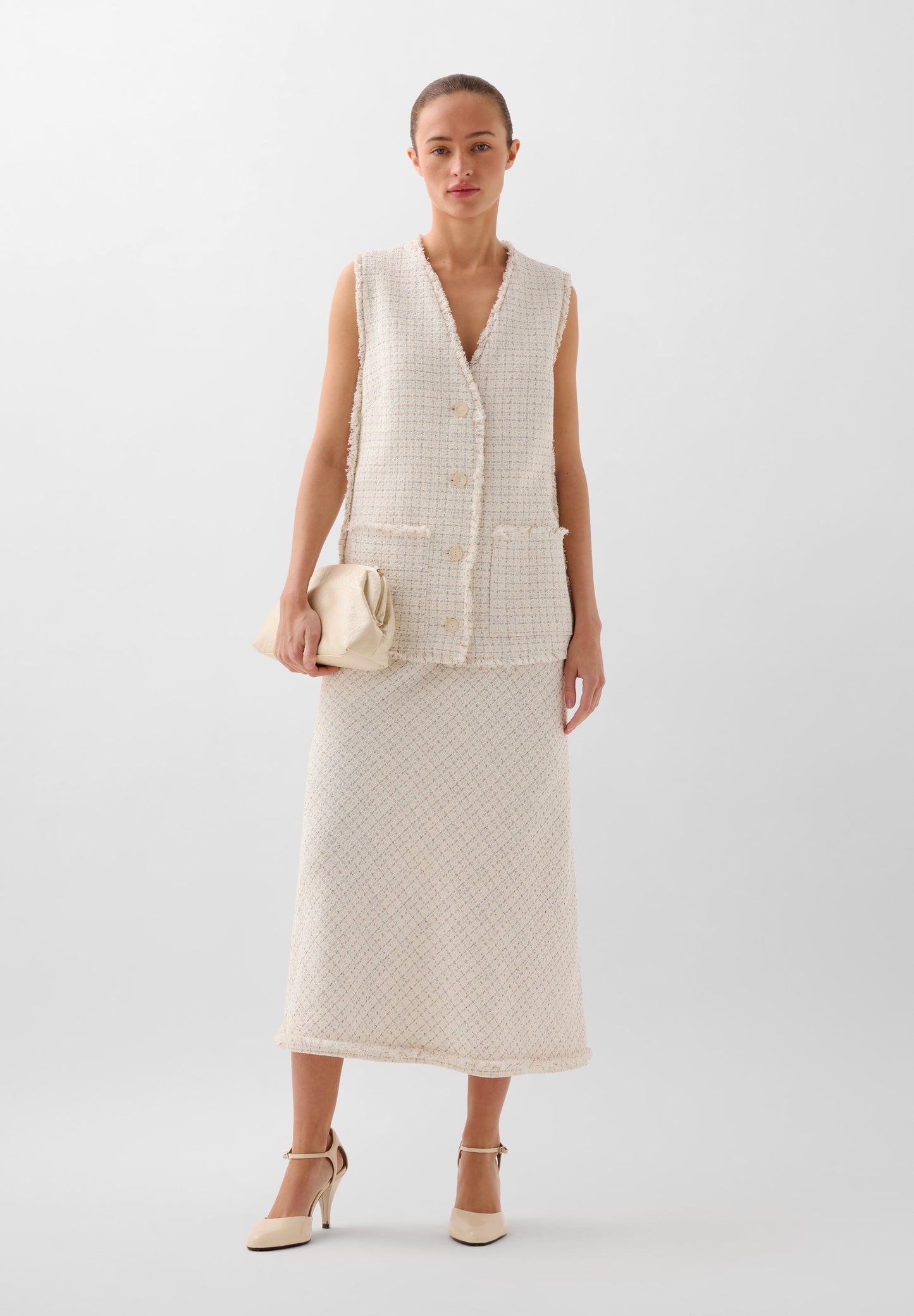 RUSTIC METALLIC THREAD WAISTCOAT