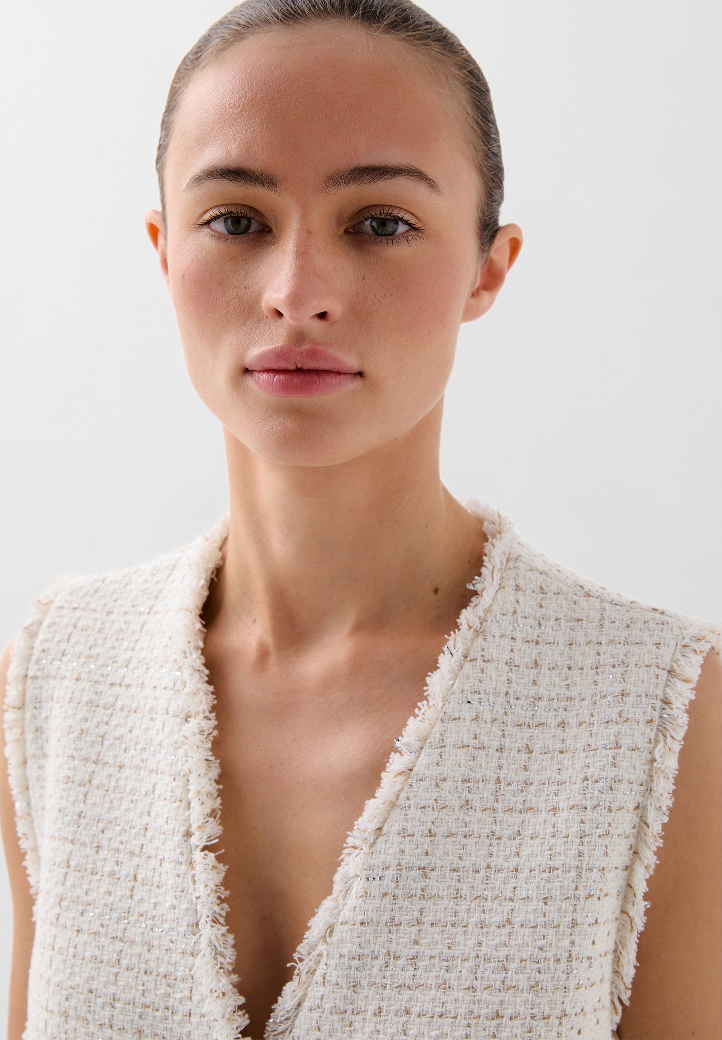 RUSTIC METALLIC THREAD WAISTCOAT