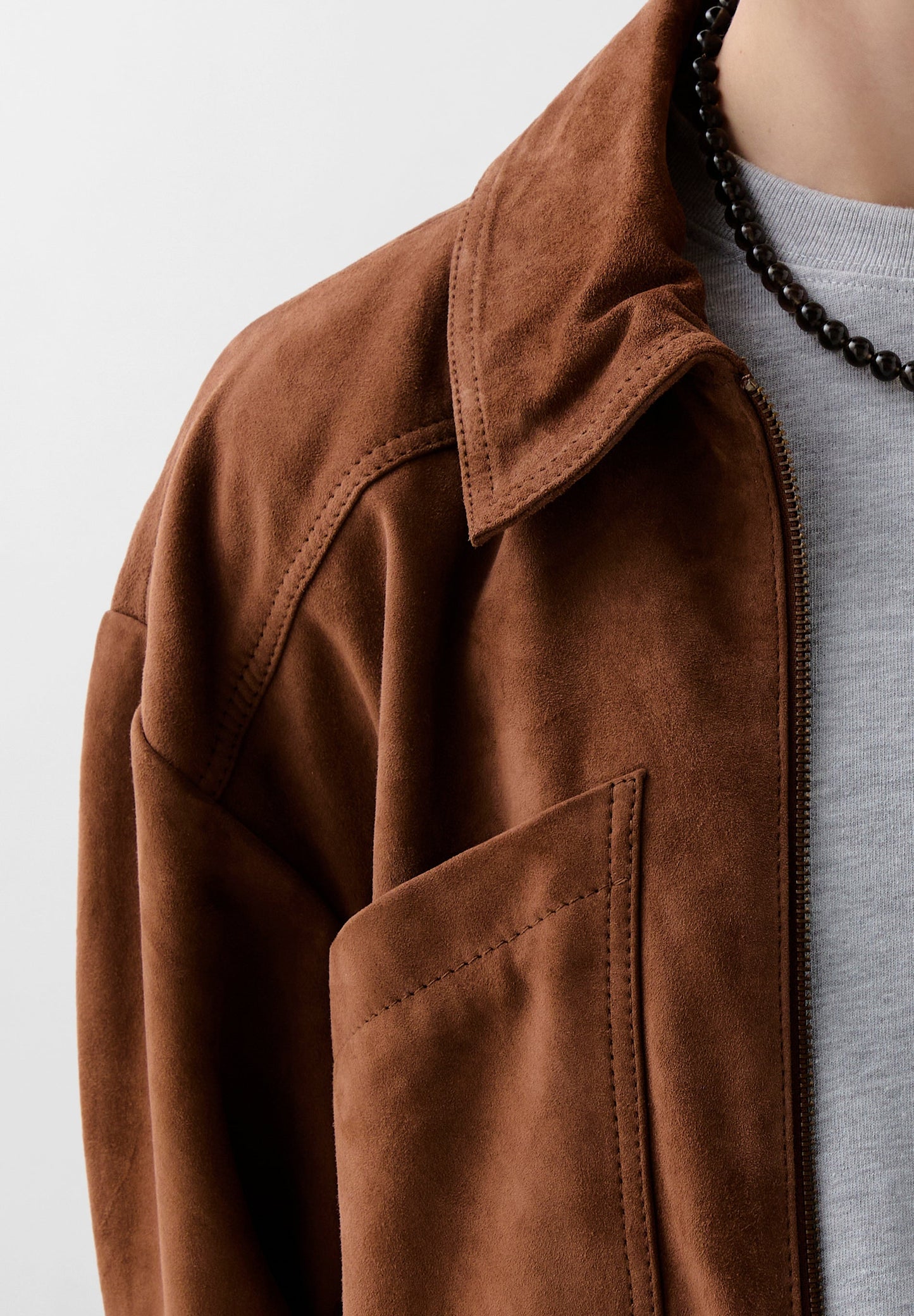 CROPPED SUEDE JACKET