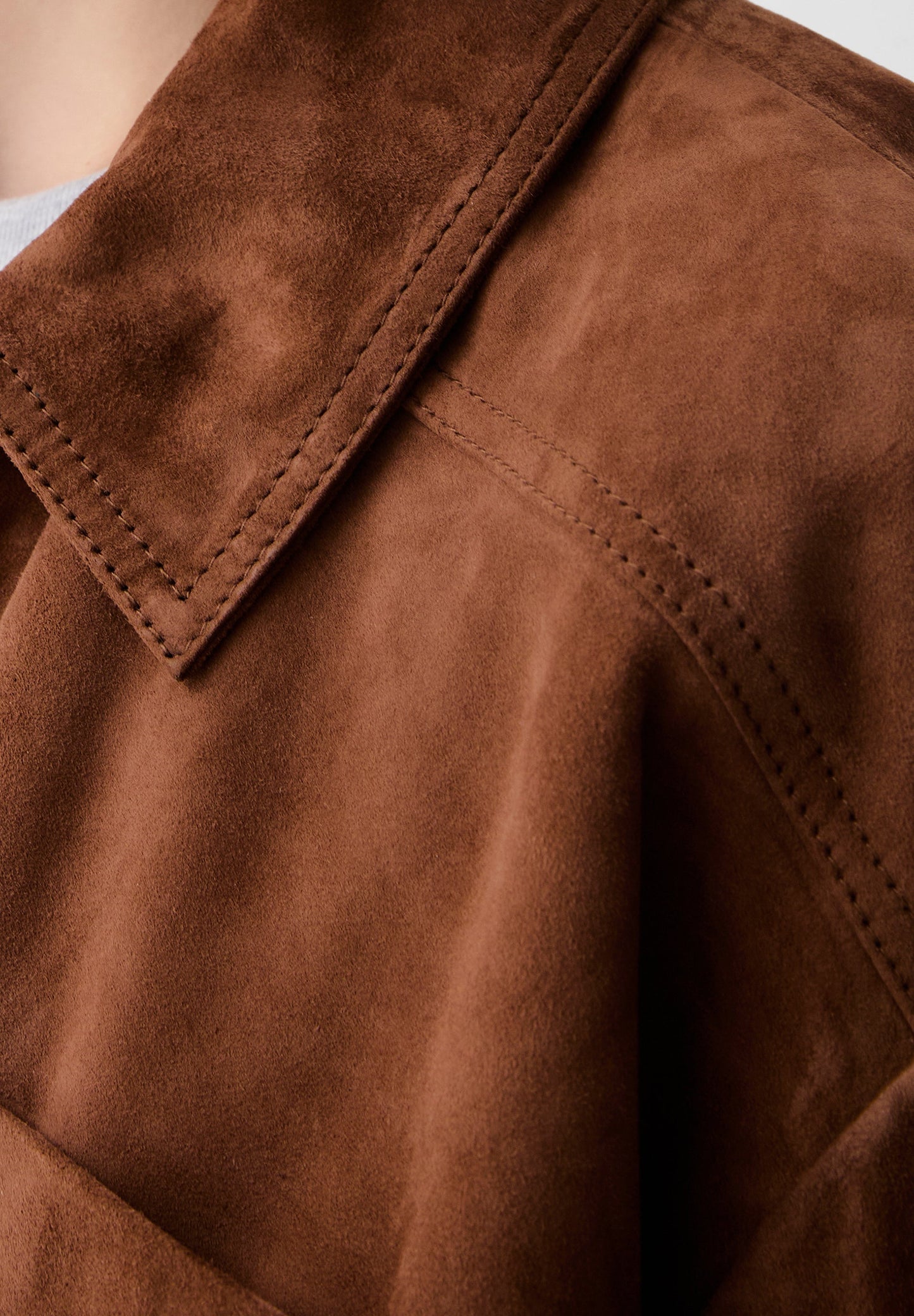 CROPPED SUEDE JACKET