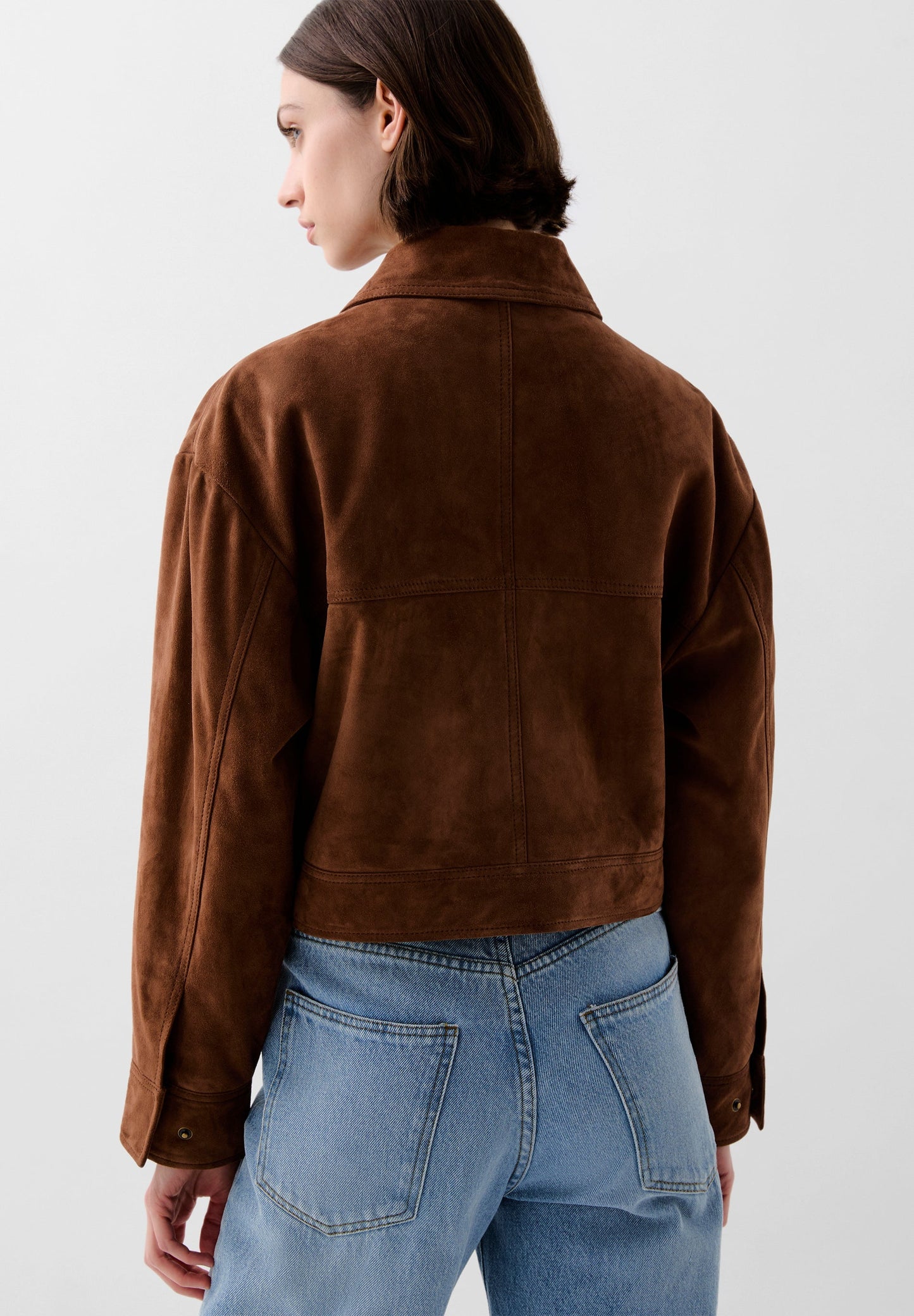 CROPPED SUEDE JACKET