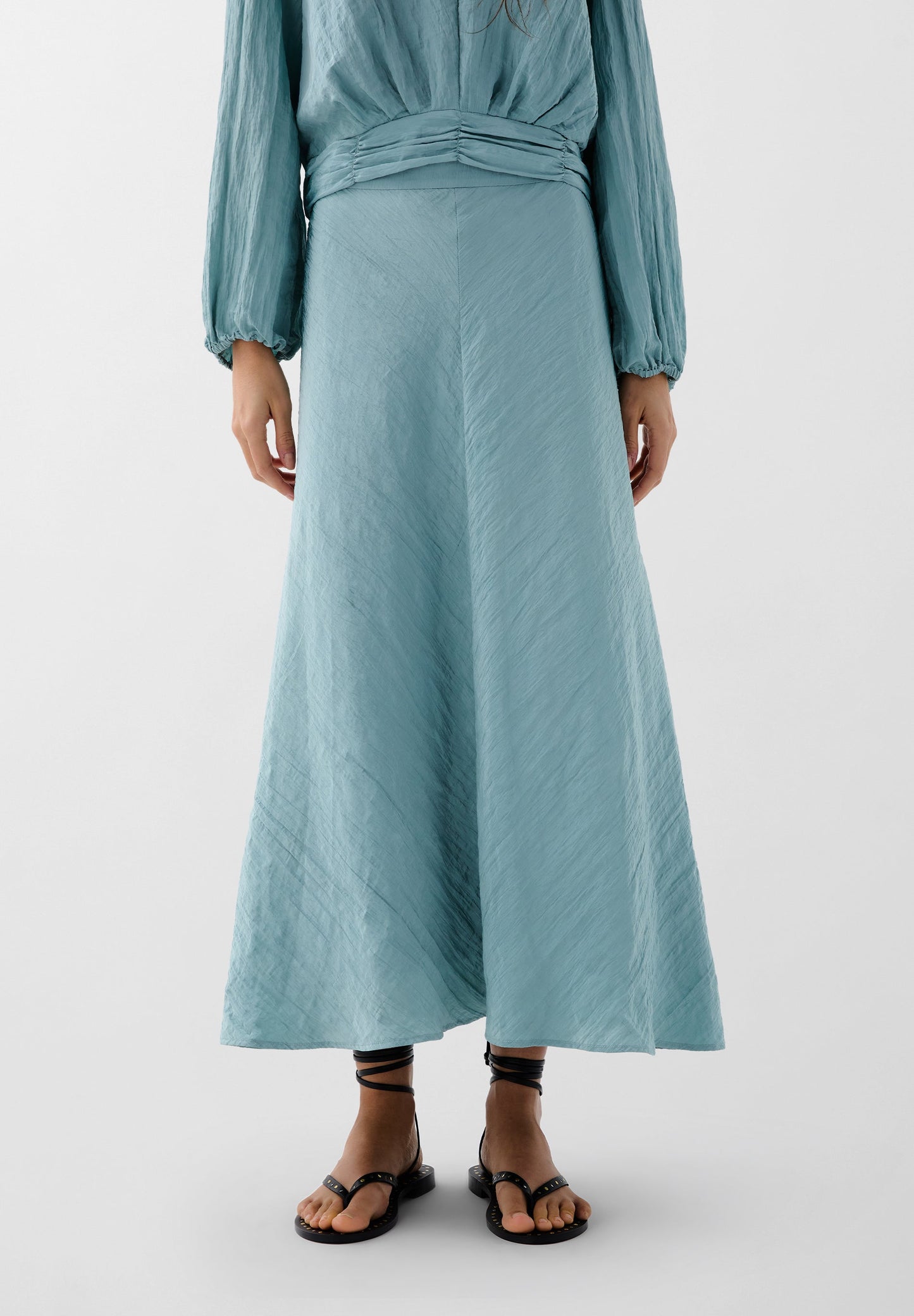 SOFT RUSTIC MIDI SKIRT