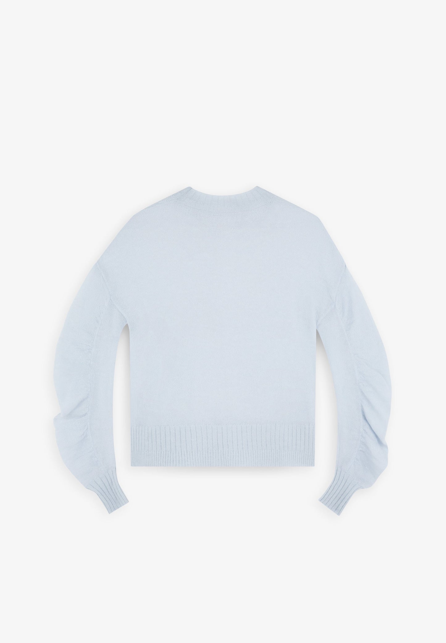 SWEATER WITH RUCHED SLEEVES