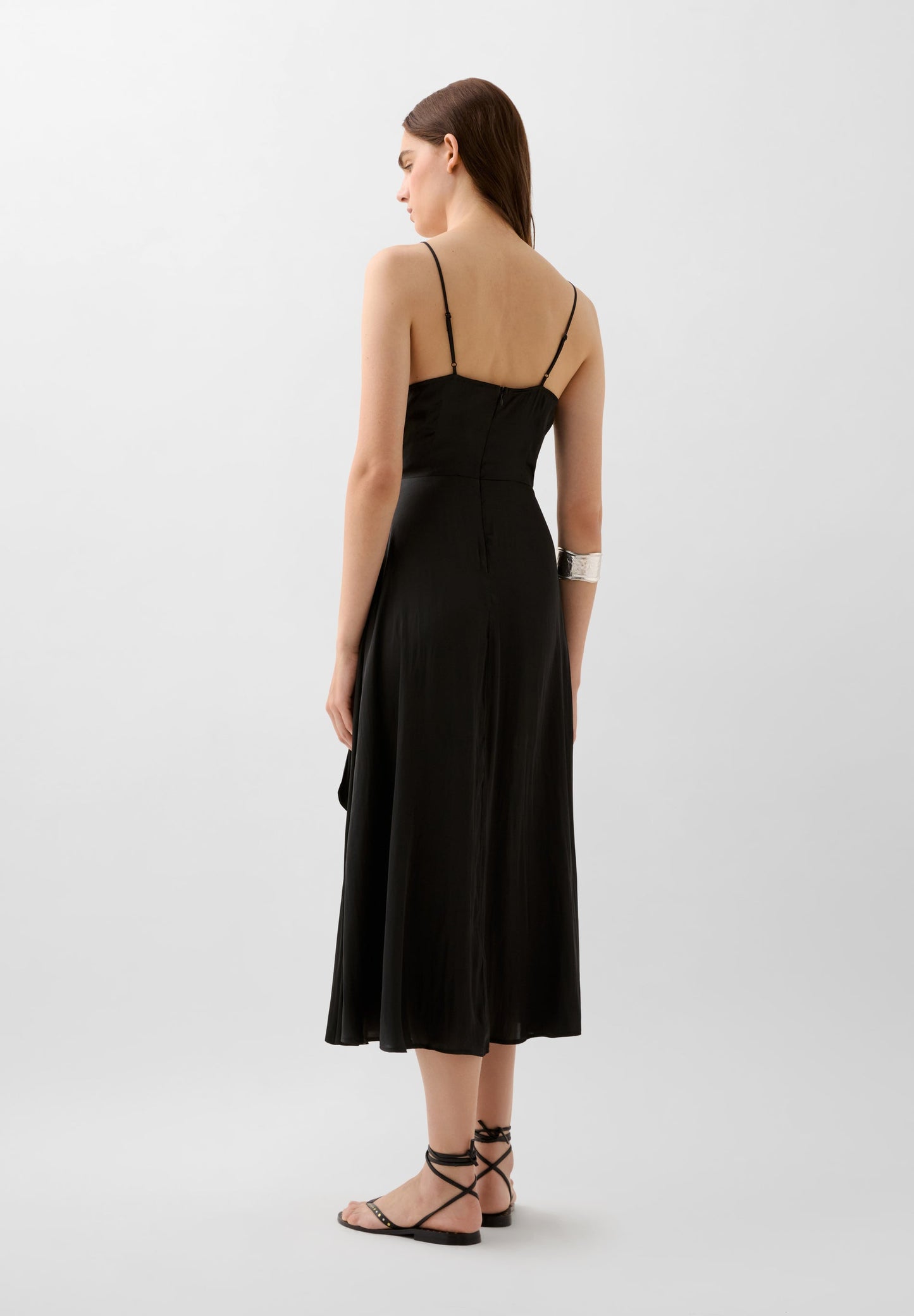 ASYMMETRIC NECKLINE DRESS