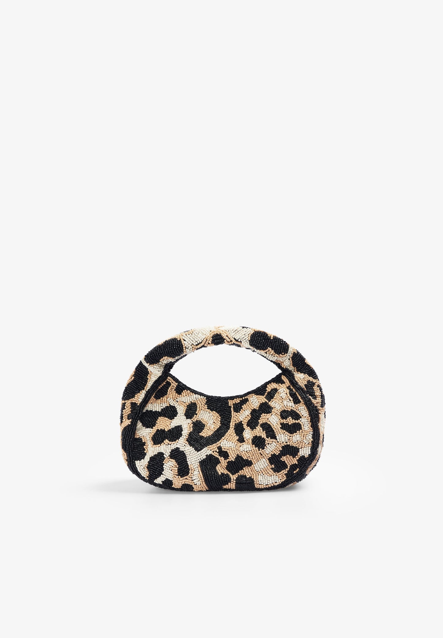 ANIMAL PRINT MINI BAG WITH BEADING