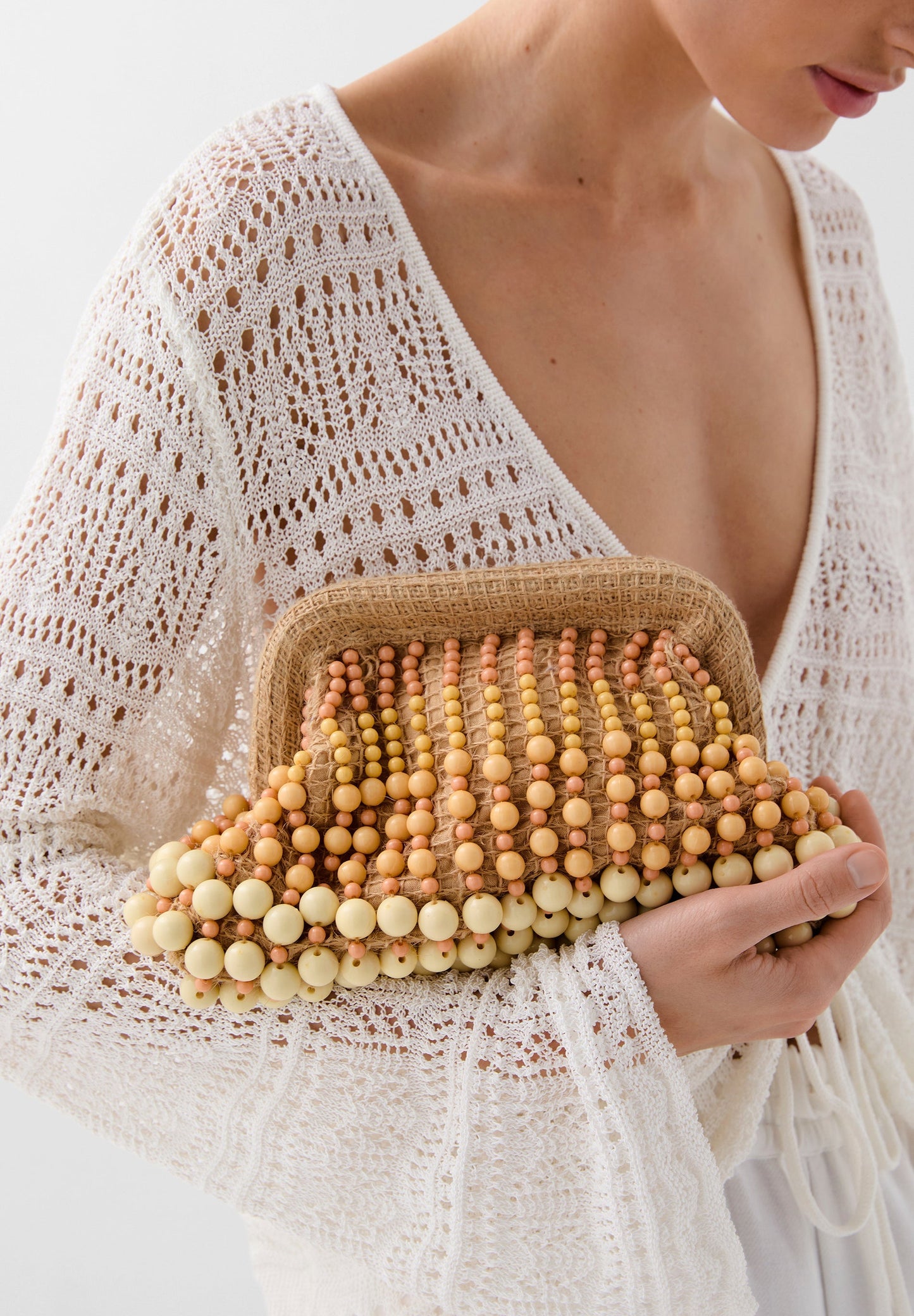 BEADED CROCHET BAG