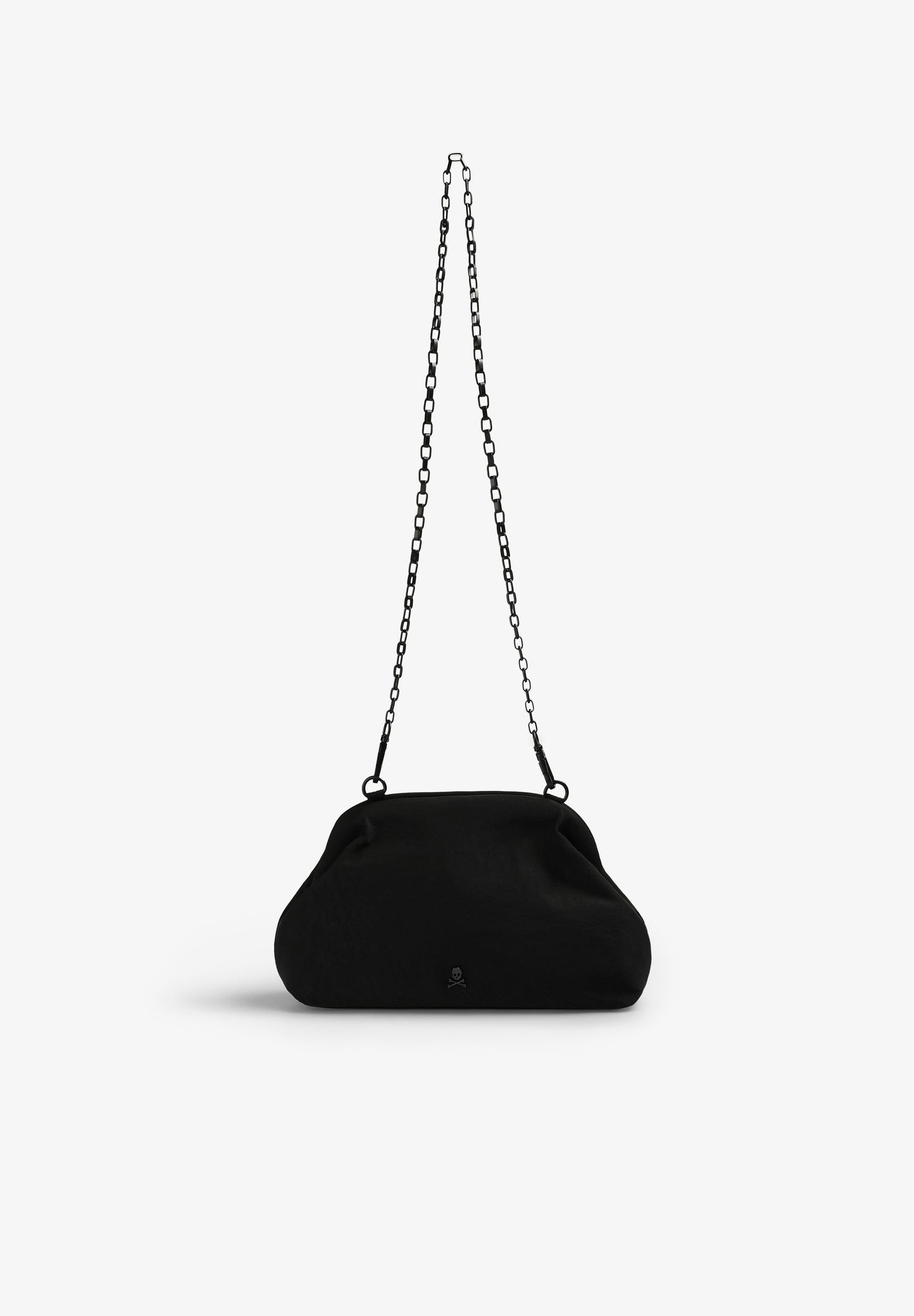 TEXTURED CLUTCH WITH BEADED HANDLE