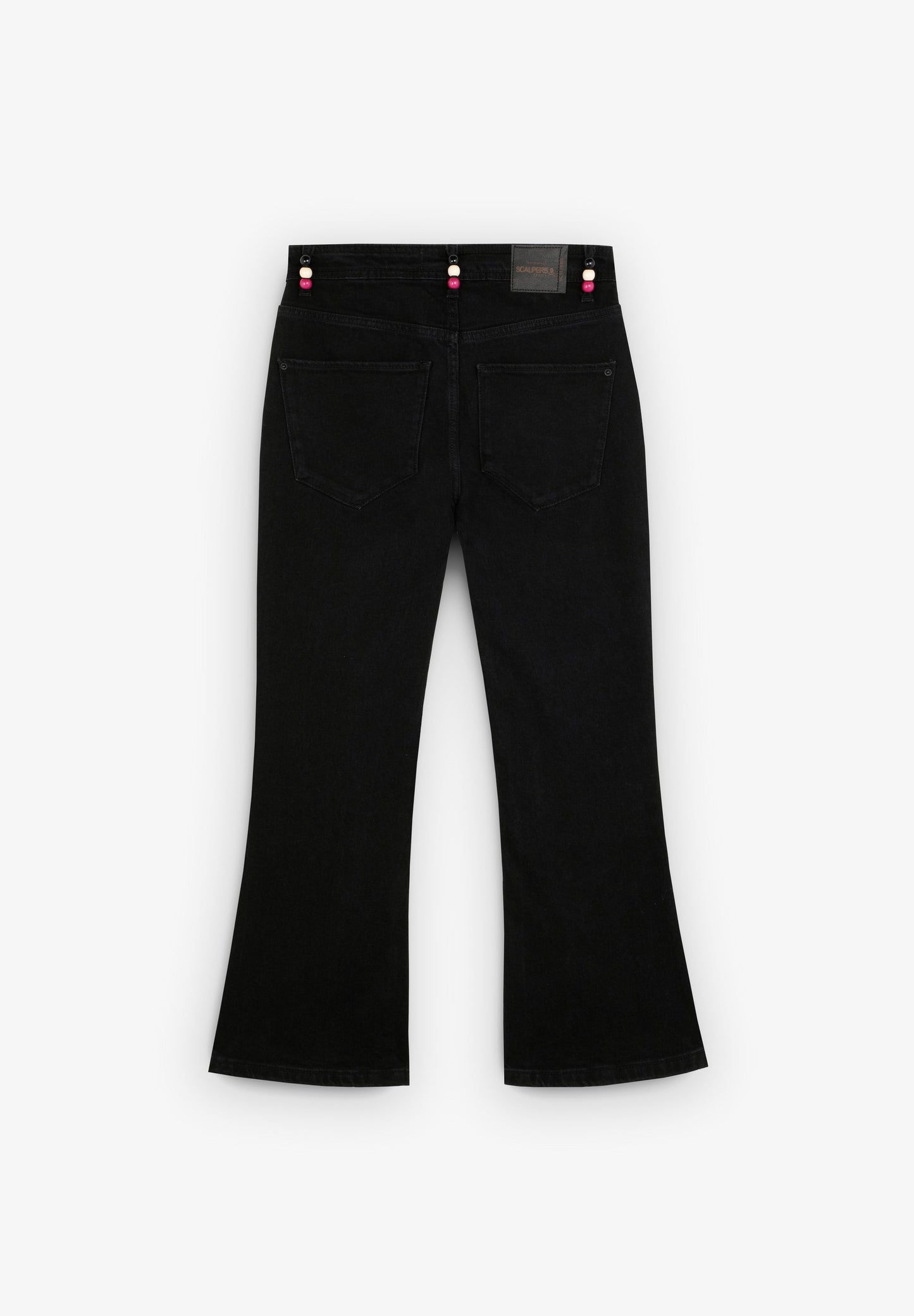 ANKLE FLARE JEANS WITH BEADS