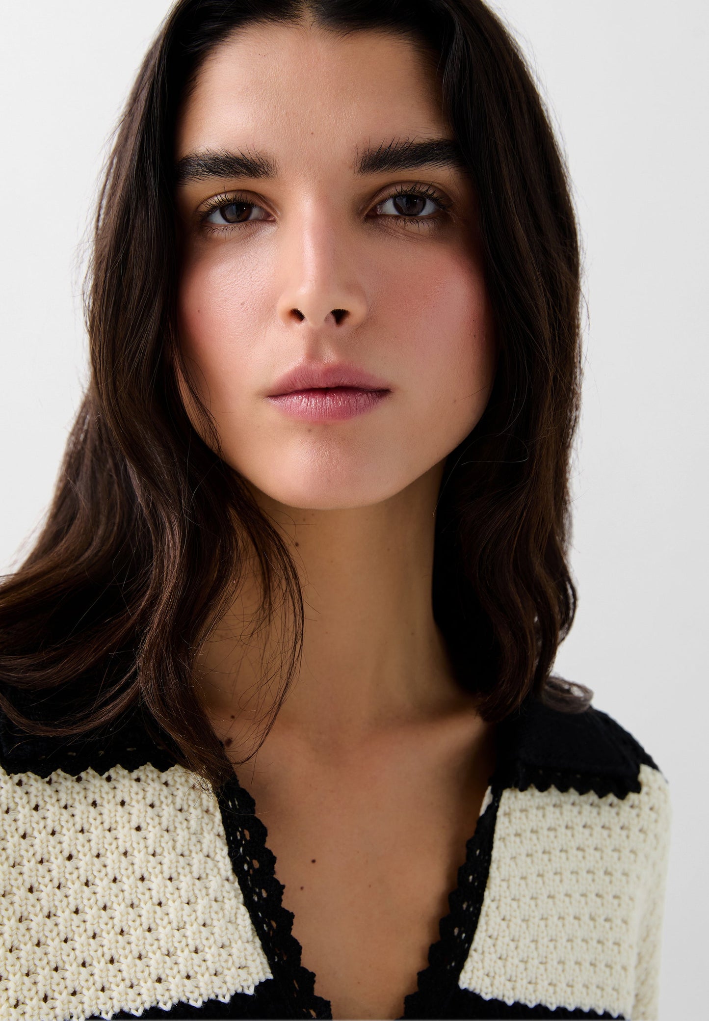STRIPED CROCHET SWEATER