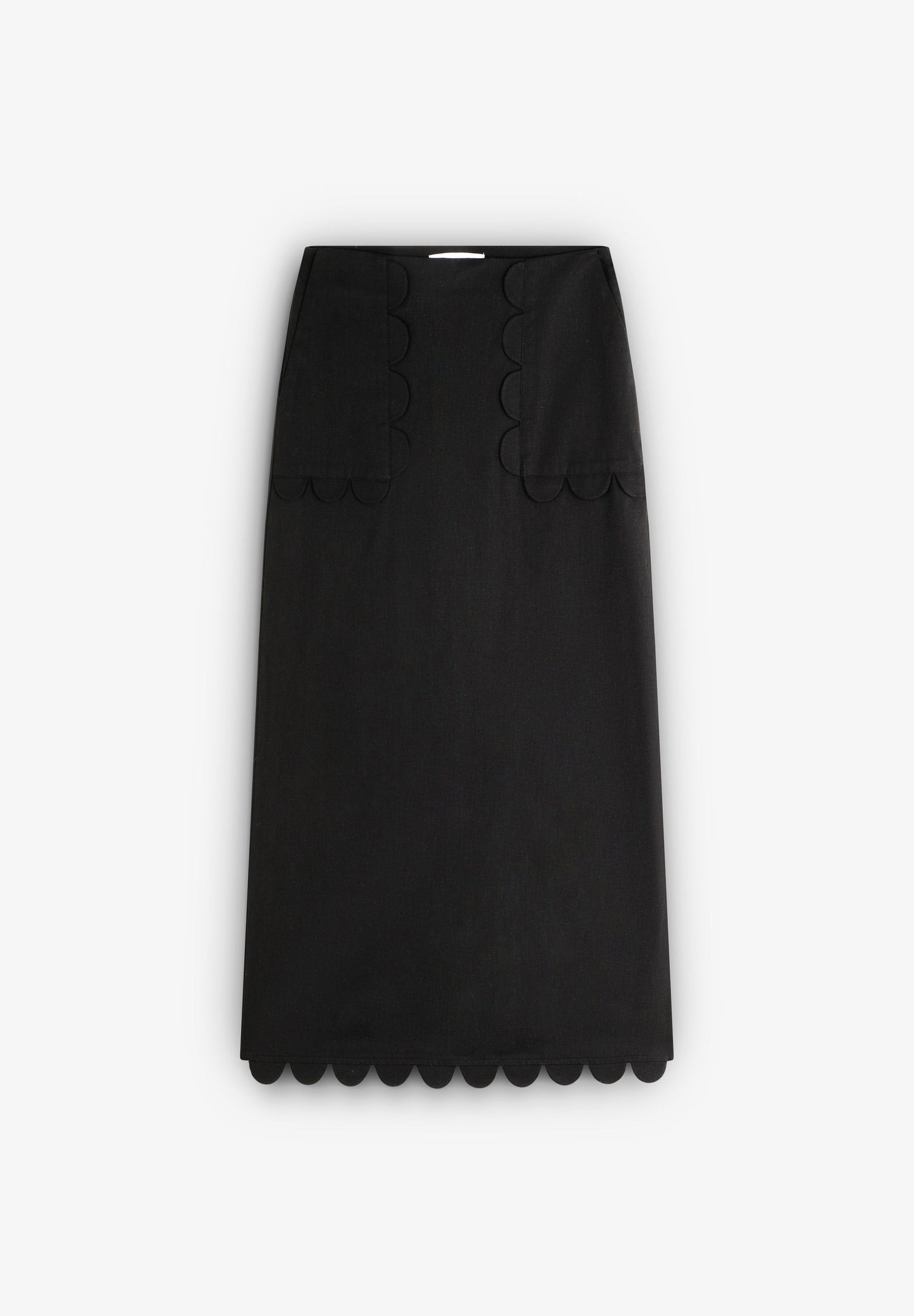 LINEN MIDI SKIRT