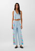 SCCULOTTE EMBSIDE DENIM PANT