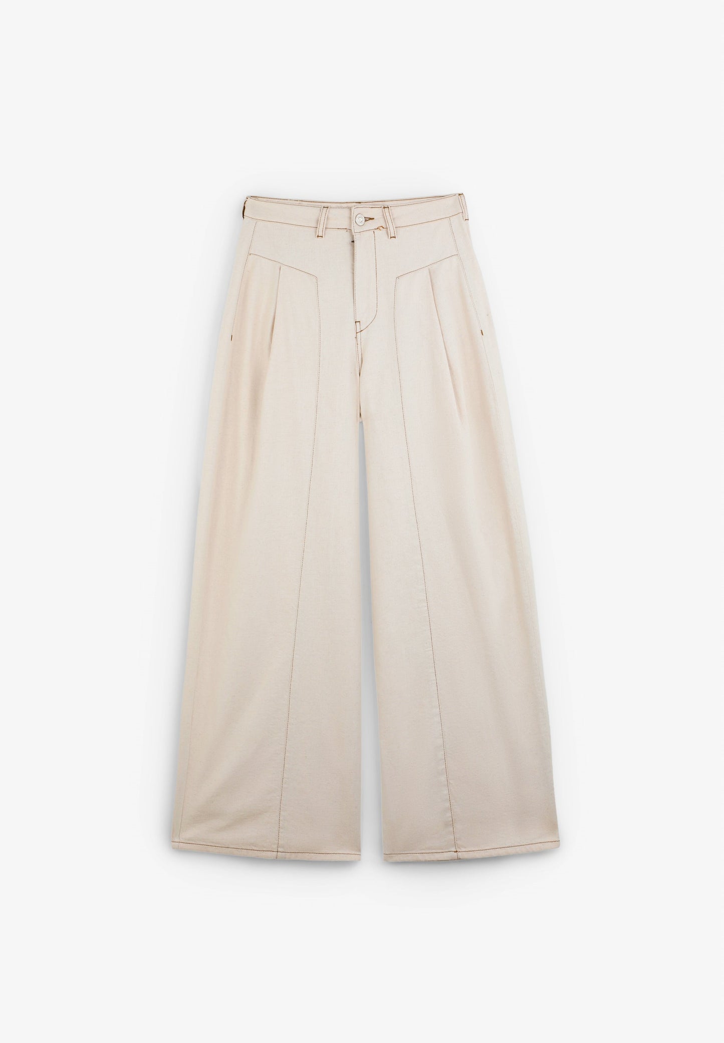 DENIM TROUSERS WITH SEAMS