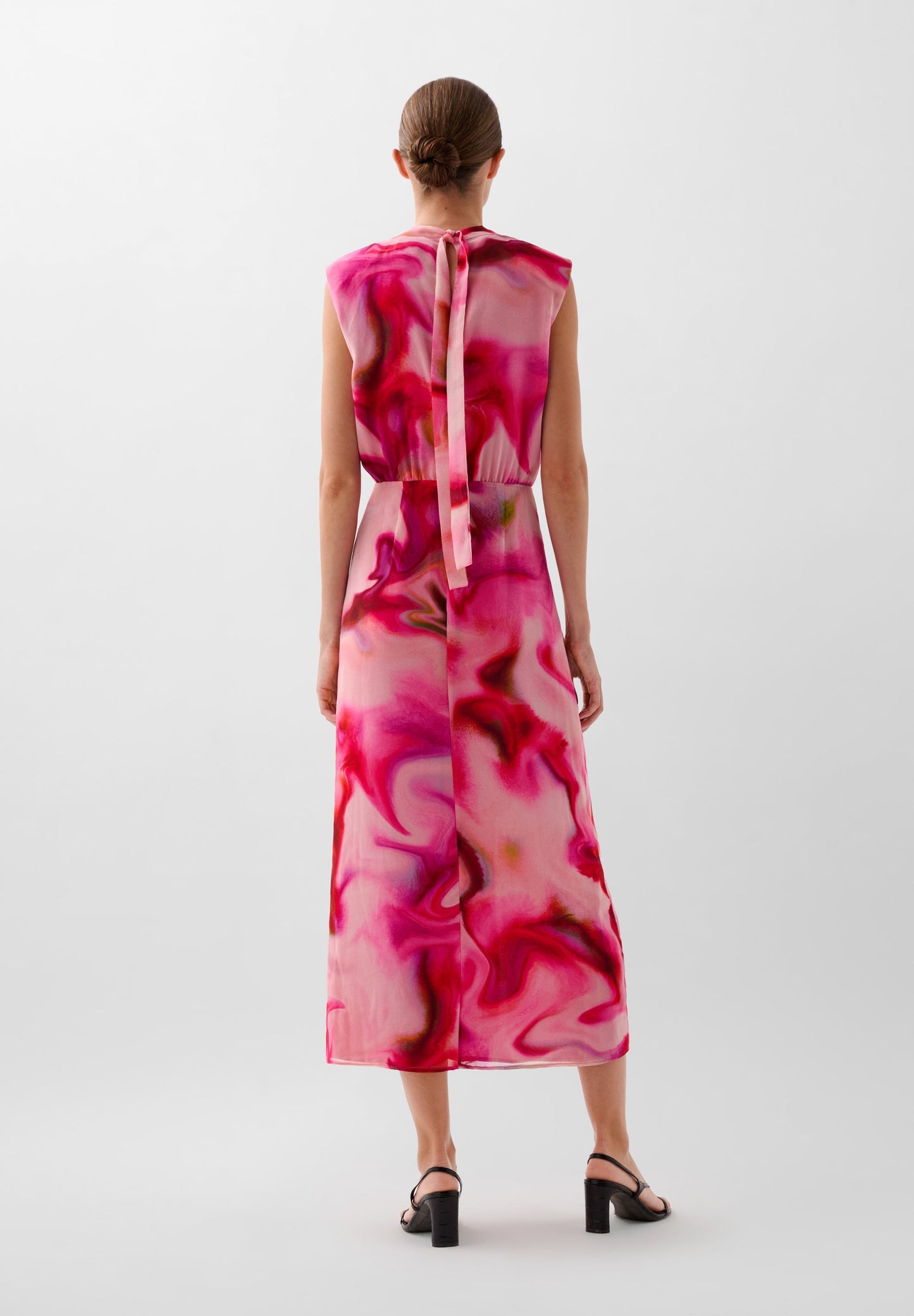 PRINT DRESS WITH KNOT