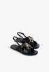 100% METALLIC LEATHER SANDALS