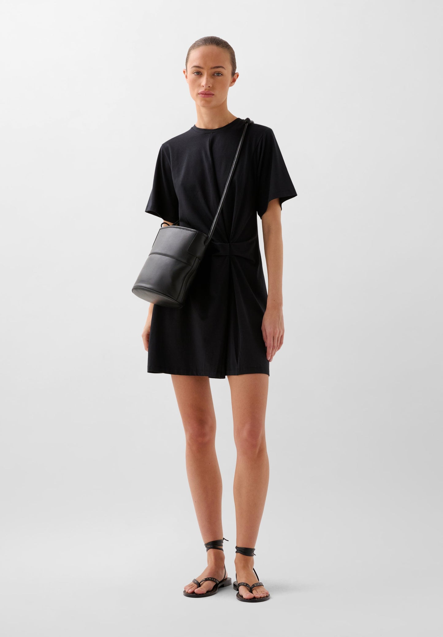 MINI DRESS WITH KNOT DETAIL