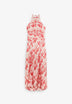 SCRUFFLE SLEEVE DRESS
