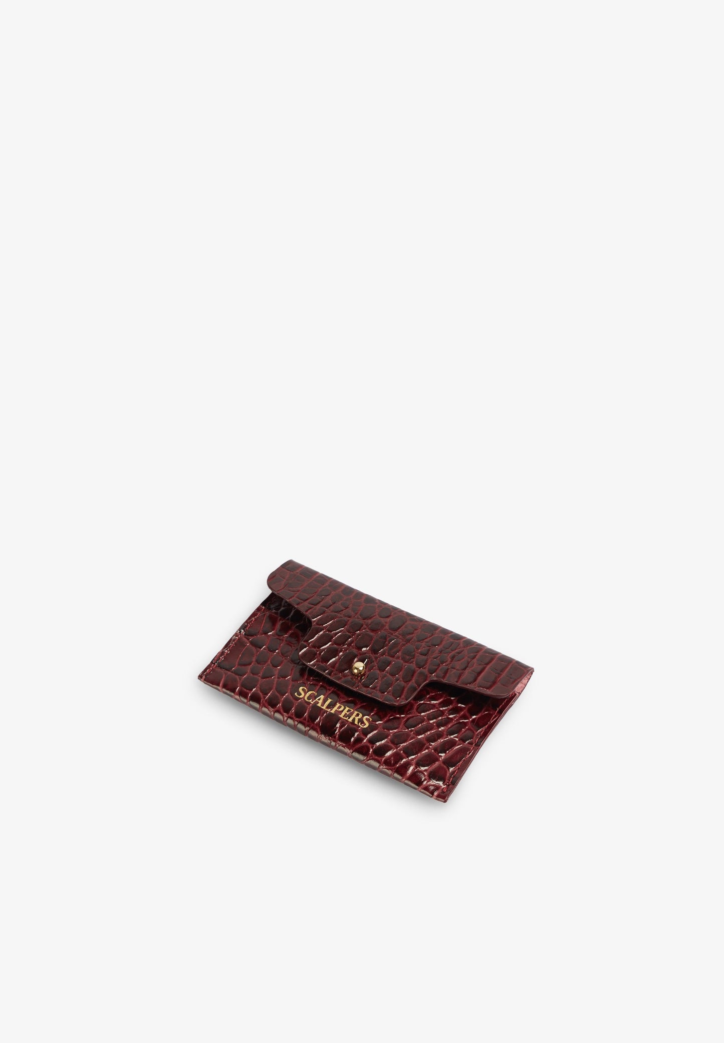 EMBOSSED LEATHER CARD HOLDER
