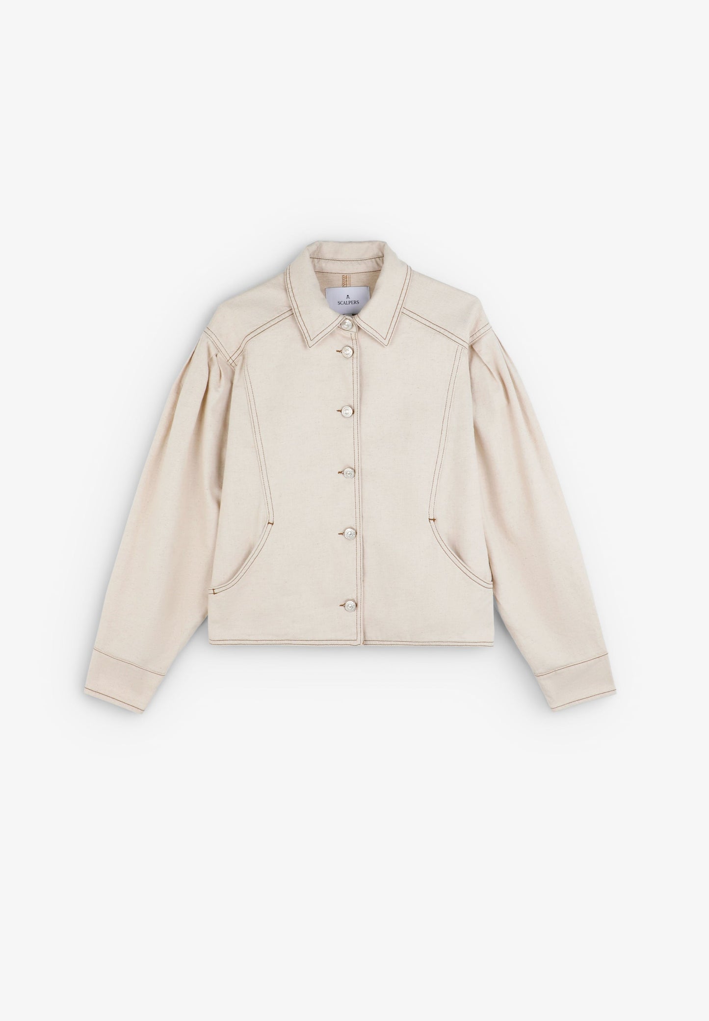 BOMBER JACKET WITH CONTRAST SEAMS