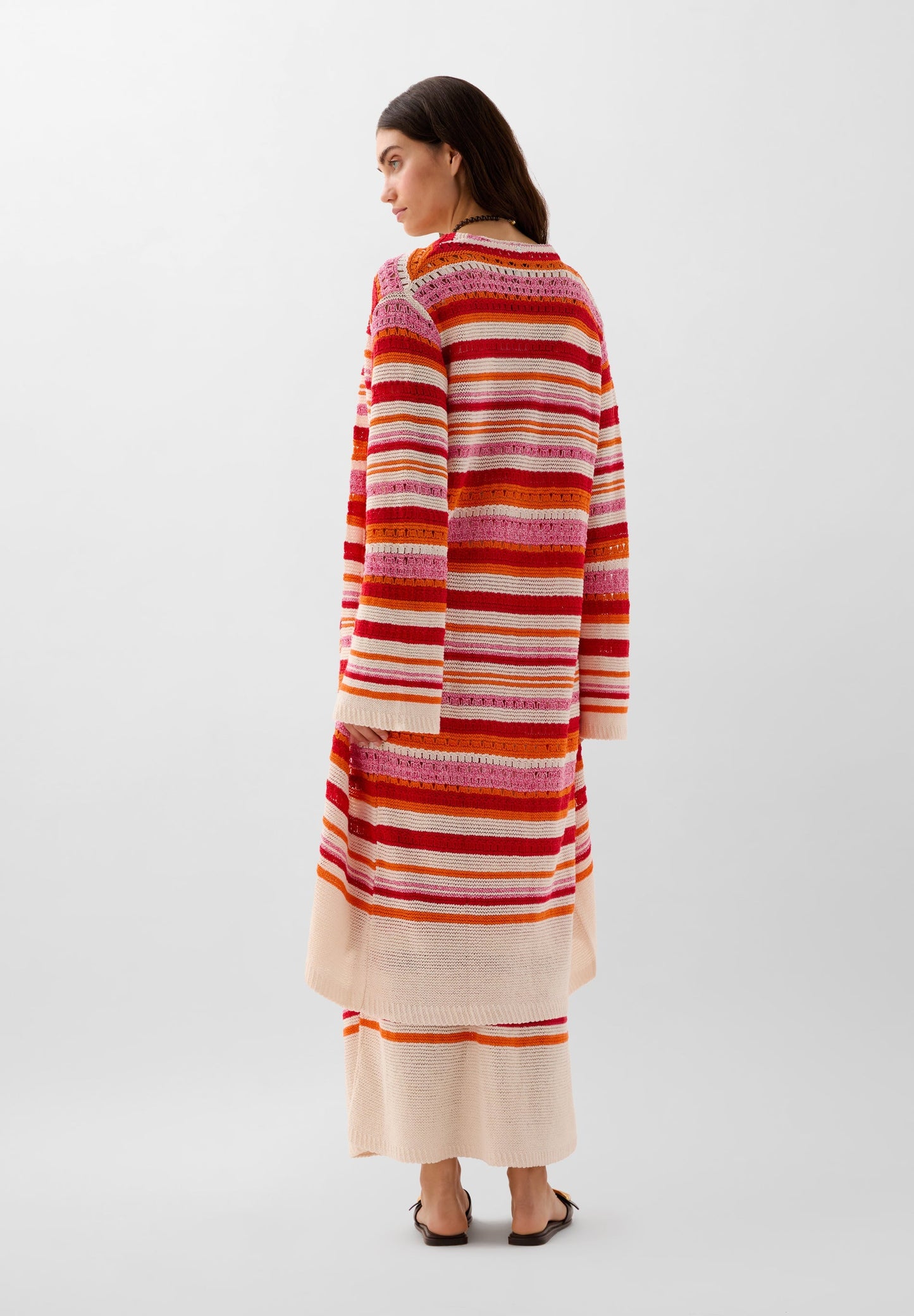 MULTICOLOURED CROCHET CARDIGAN