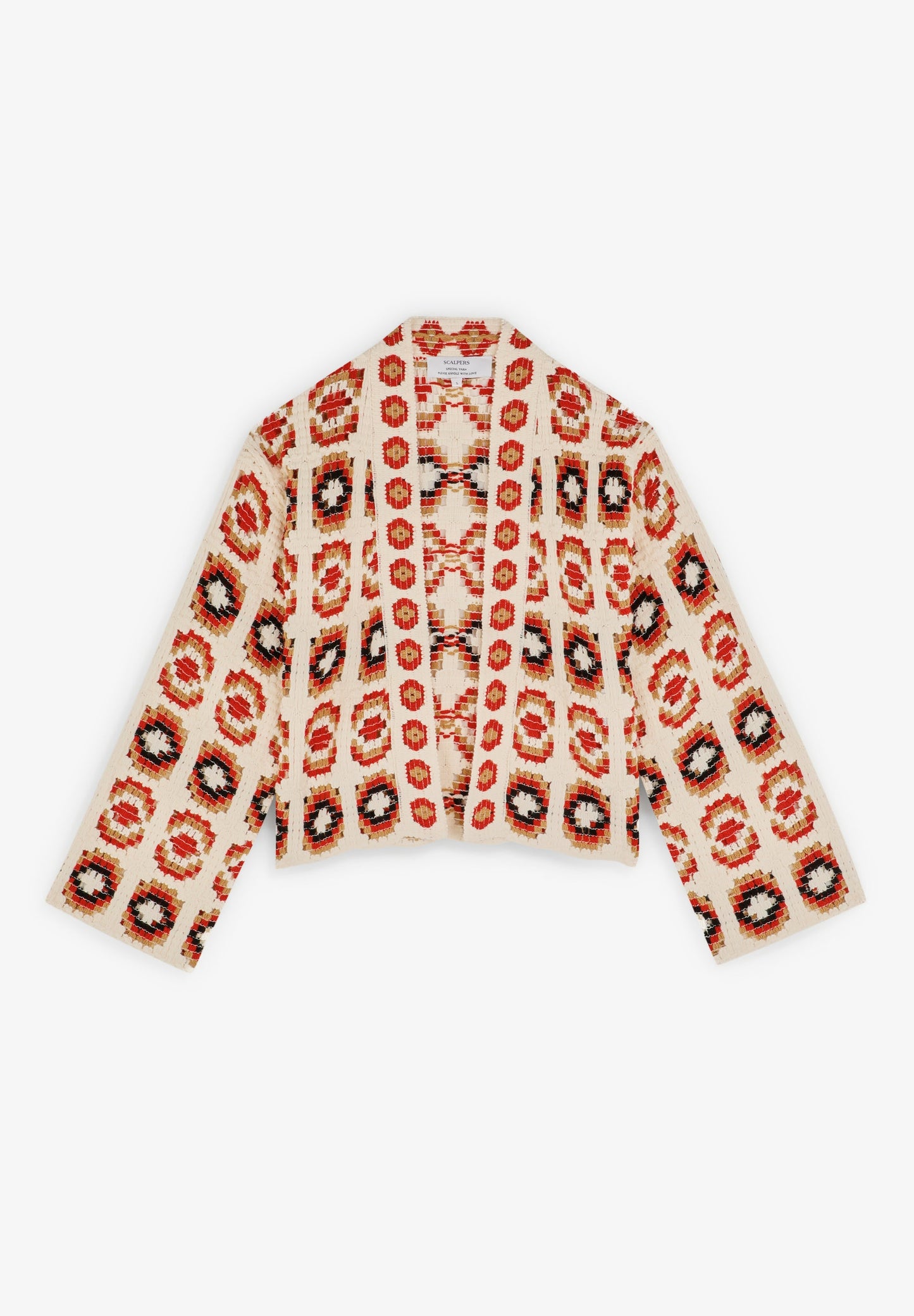 EMBROIDERED CROCHET CARDIGAN
