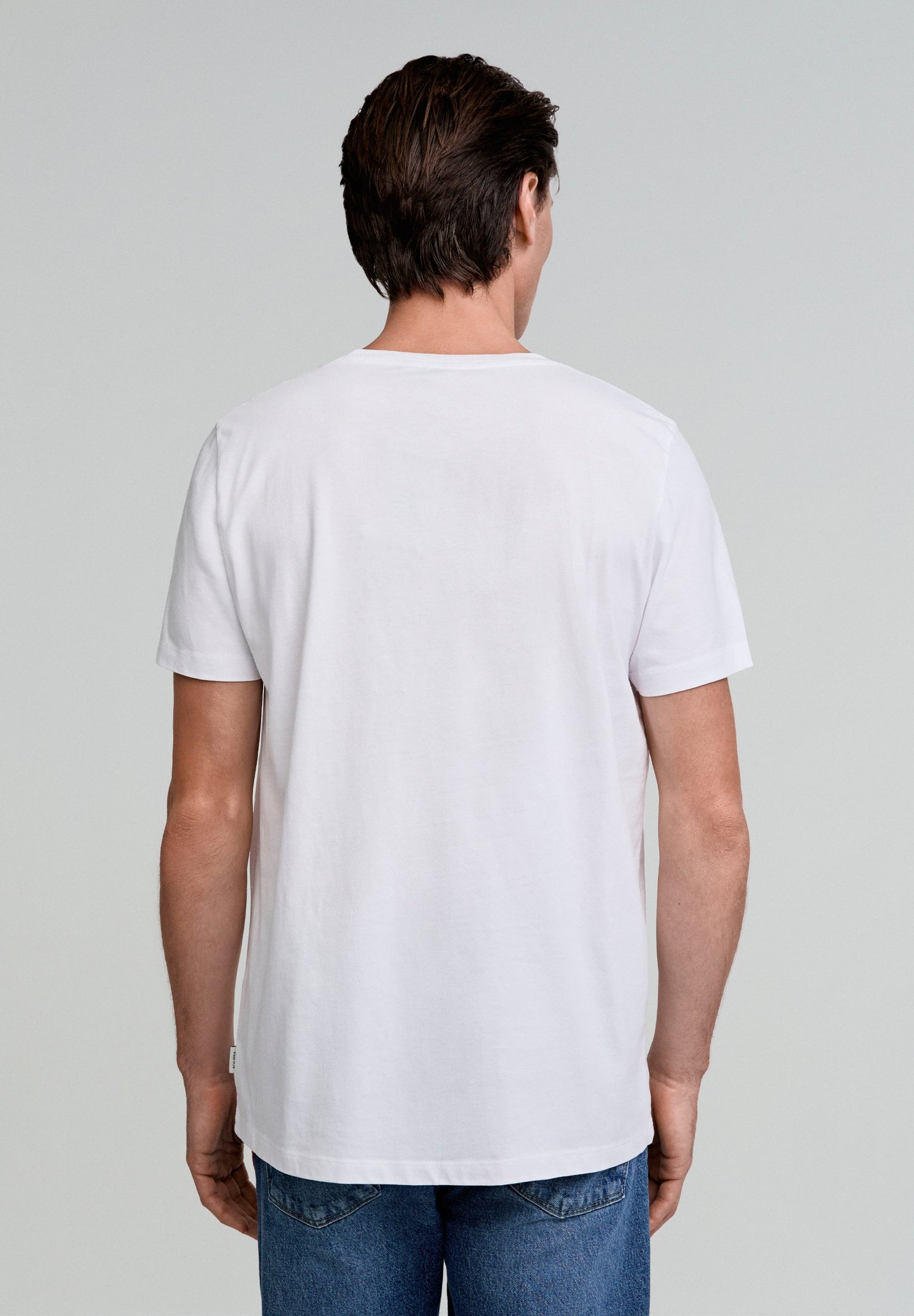 FADED T-SHIRT WITH EMBROIDERED SKULL