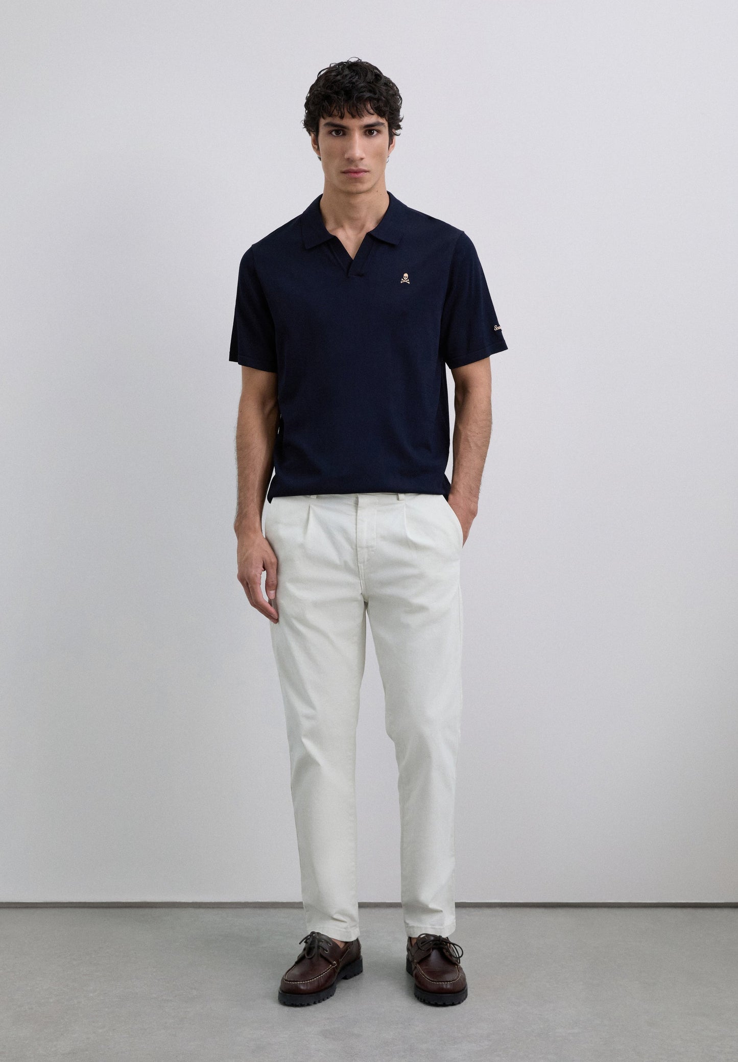 SC ADN CHUNKY KNIT POLO SHIRT