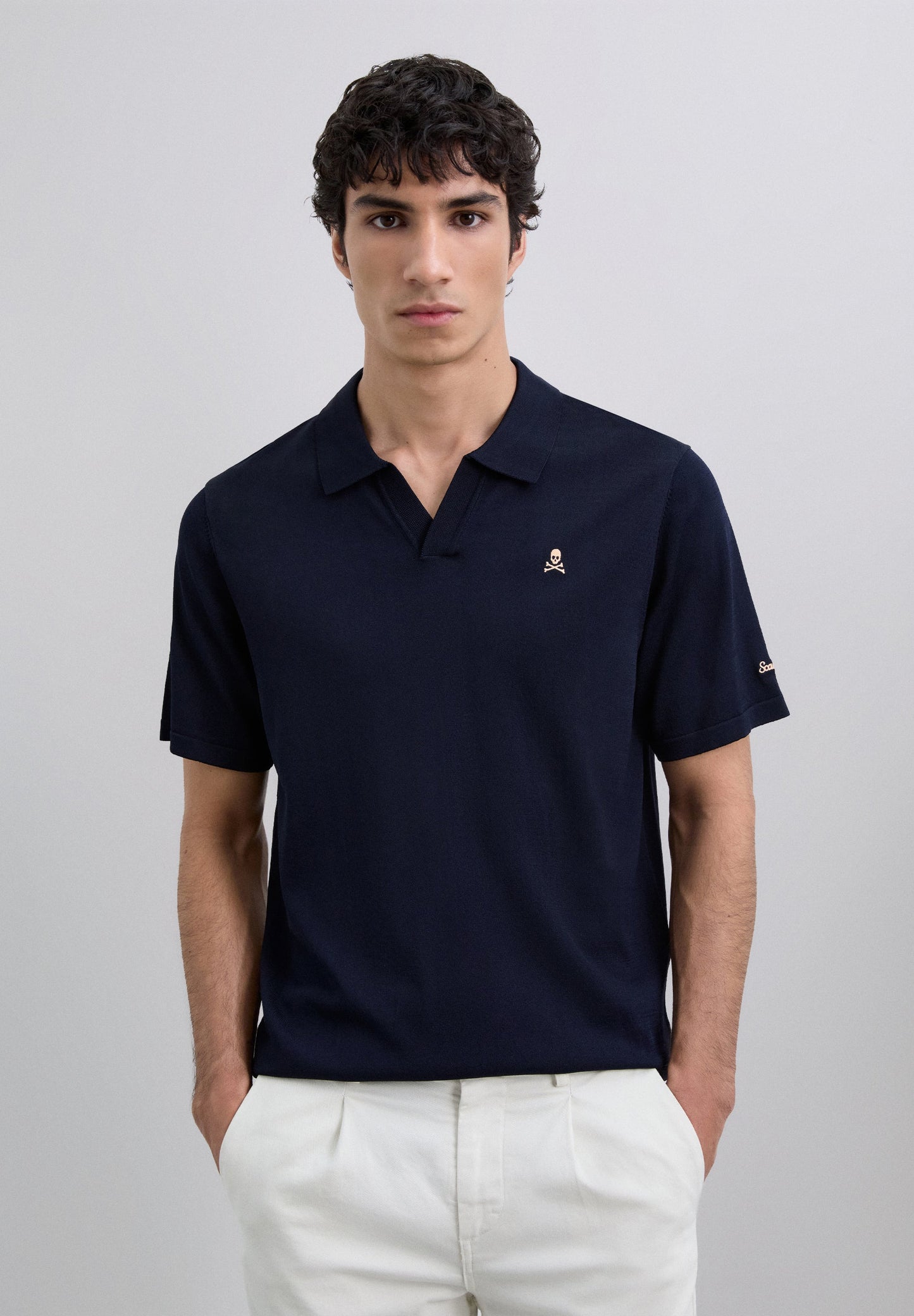 SC ADN CHUNKY KNIT POLO SHIRT