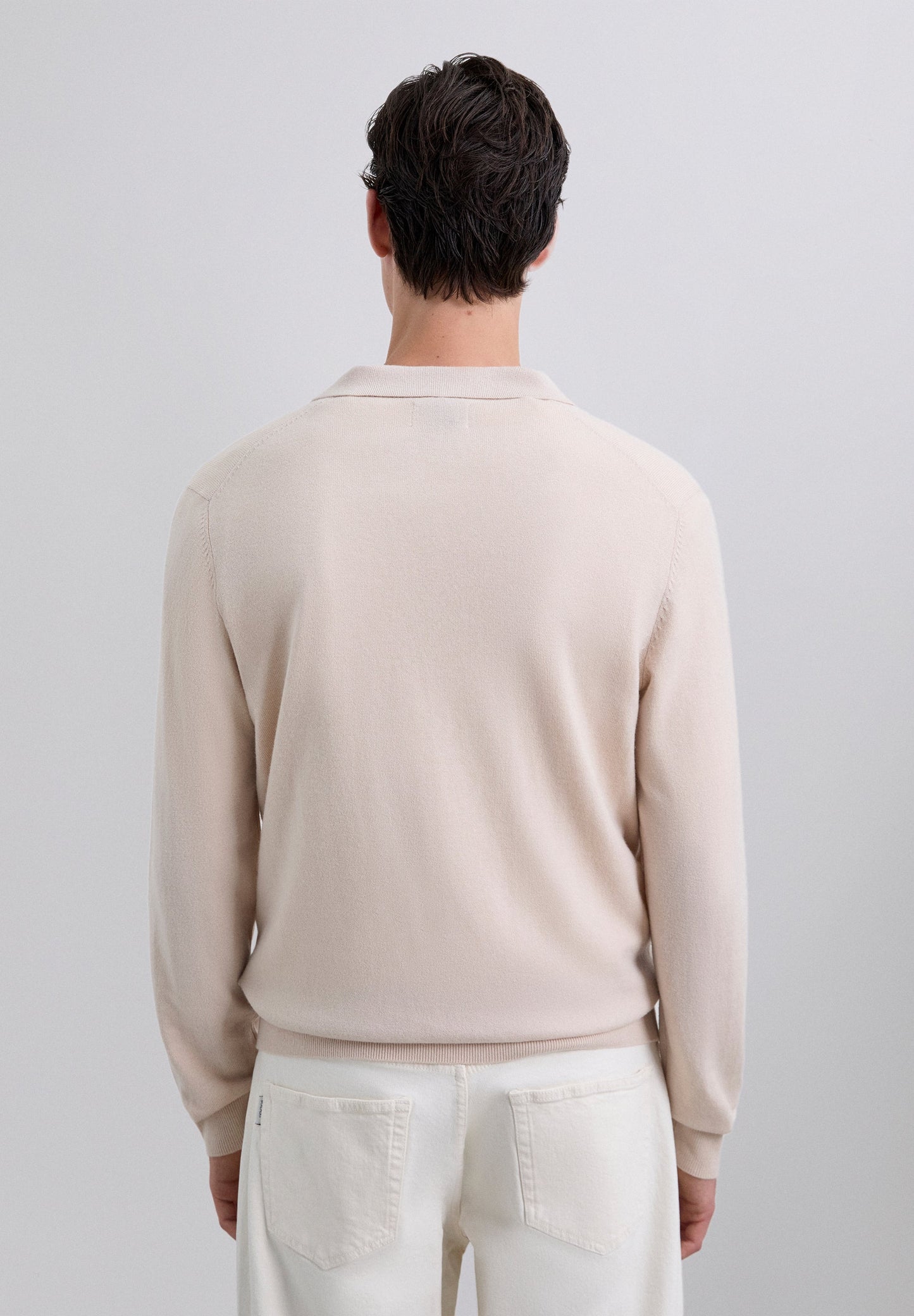 WOOL KNIT POLO SHIRT