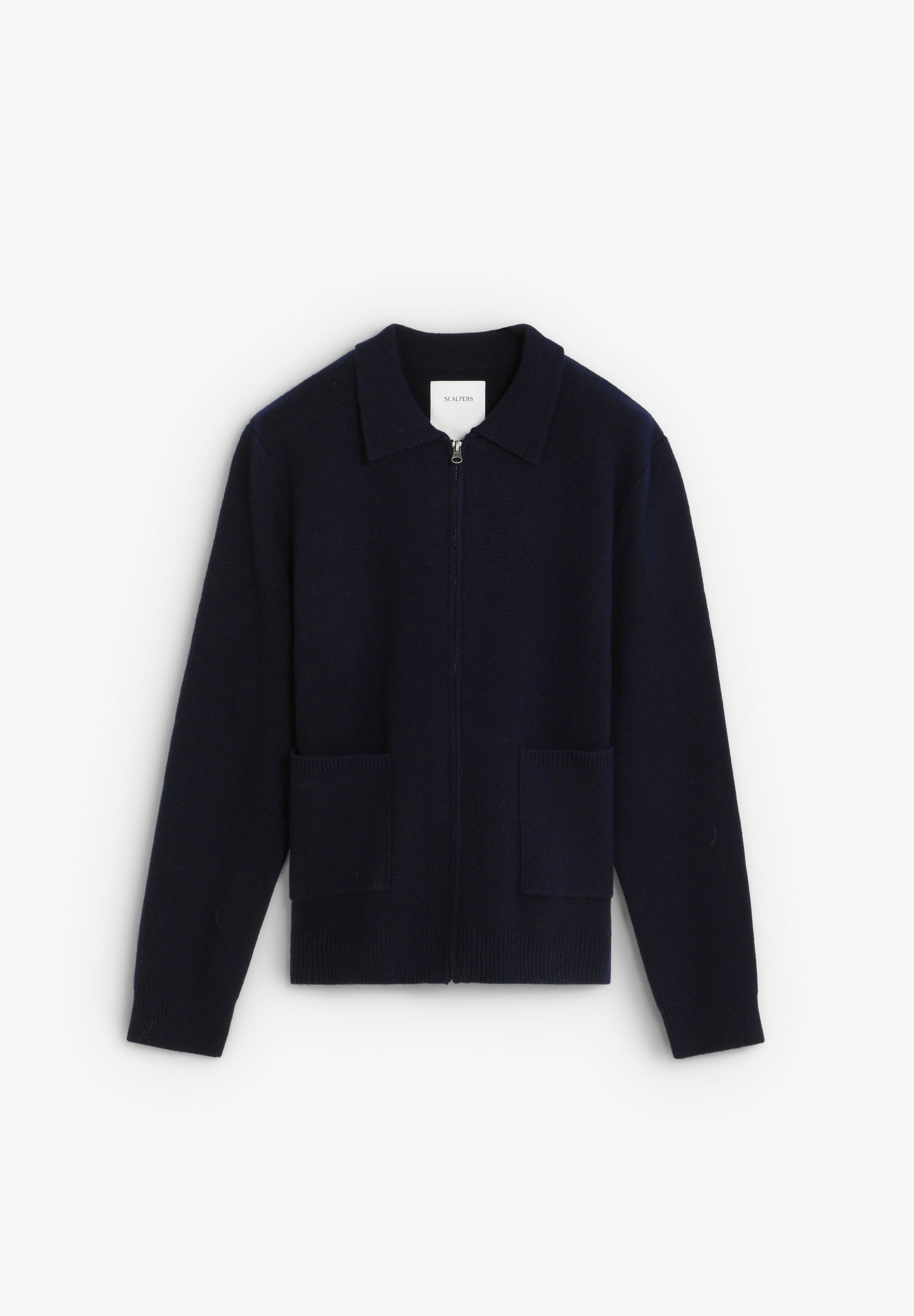 MERINO WOOL ZIP-UP CARDIGAN