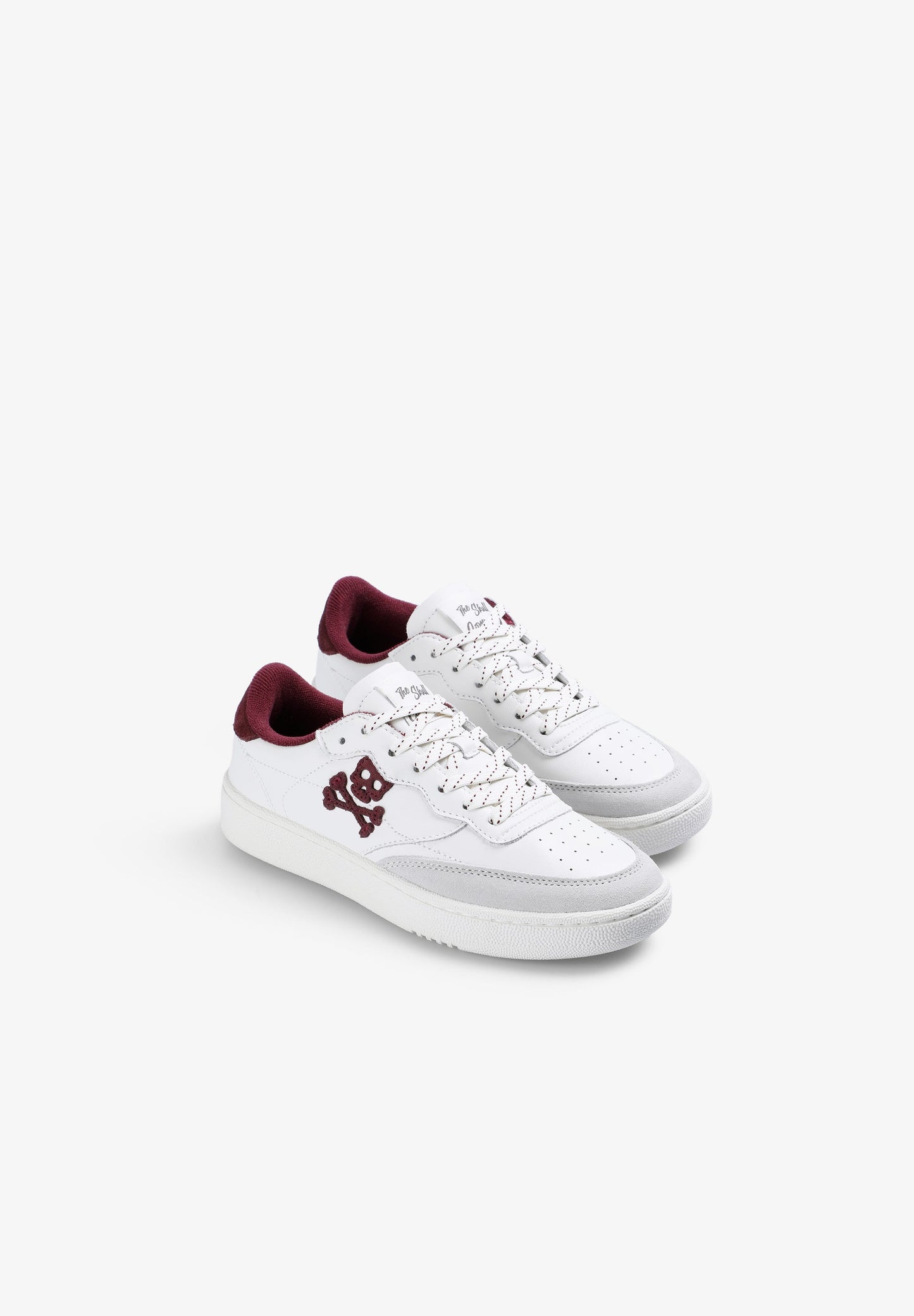 CONTRAST LEATHER SNEAKERS