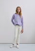 FLARED DENIM TROUSERS