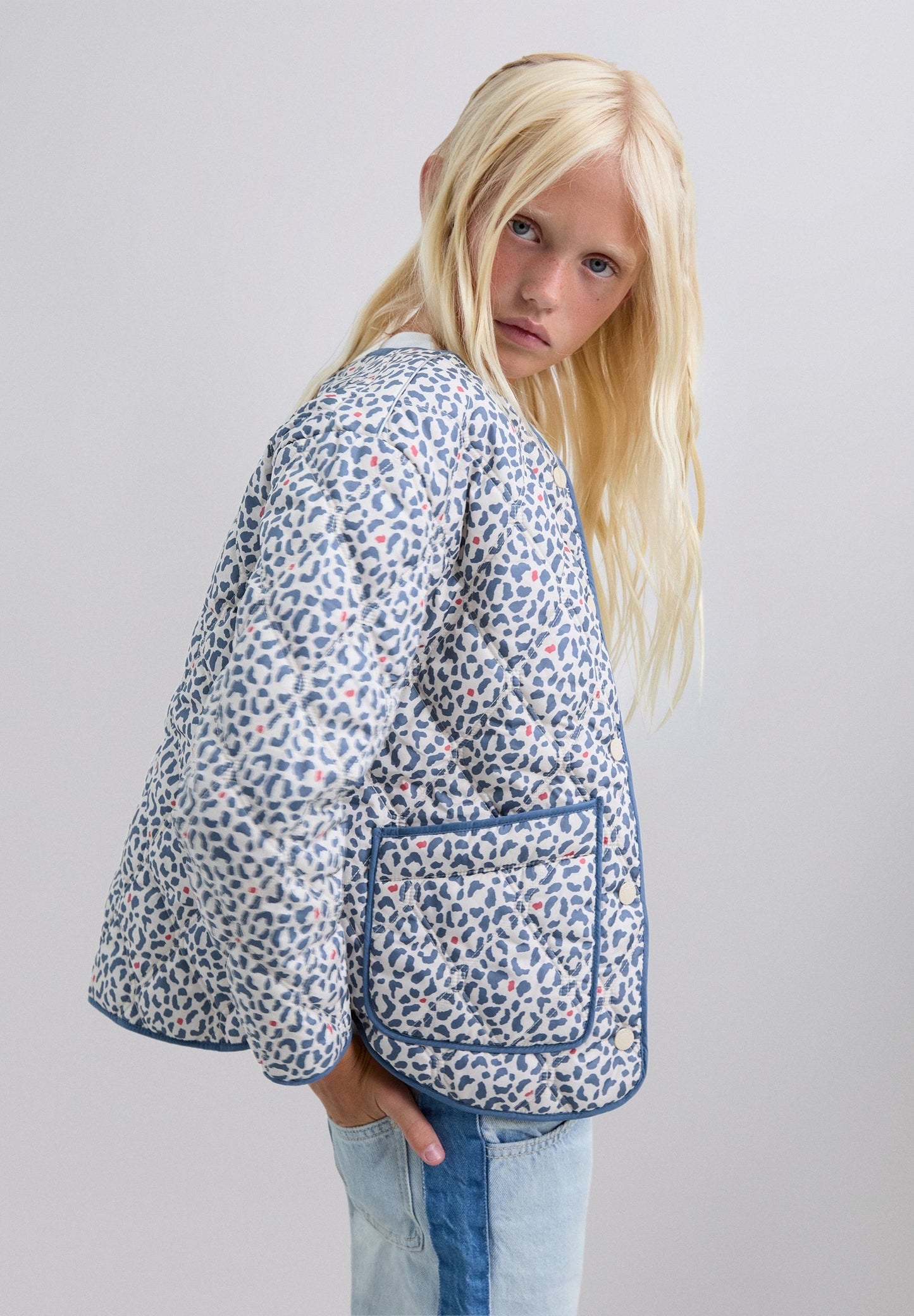 ANIMAL PRINT PUFFER JACKET