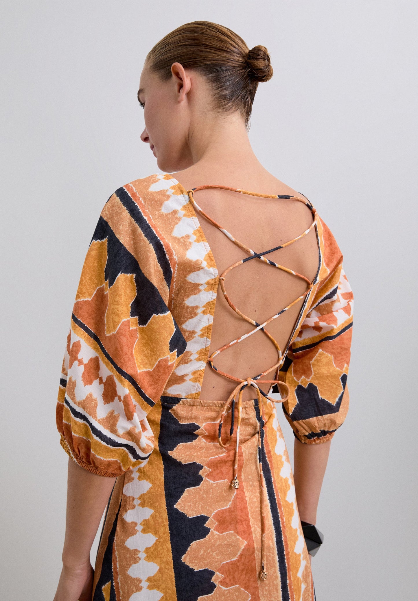 ETHNIC MIDI DRESS